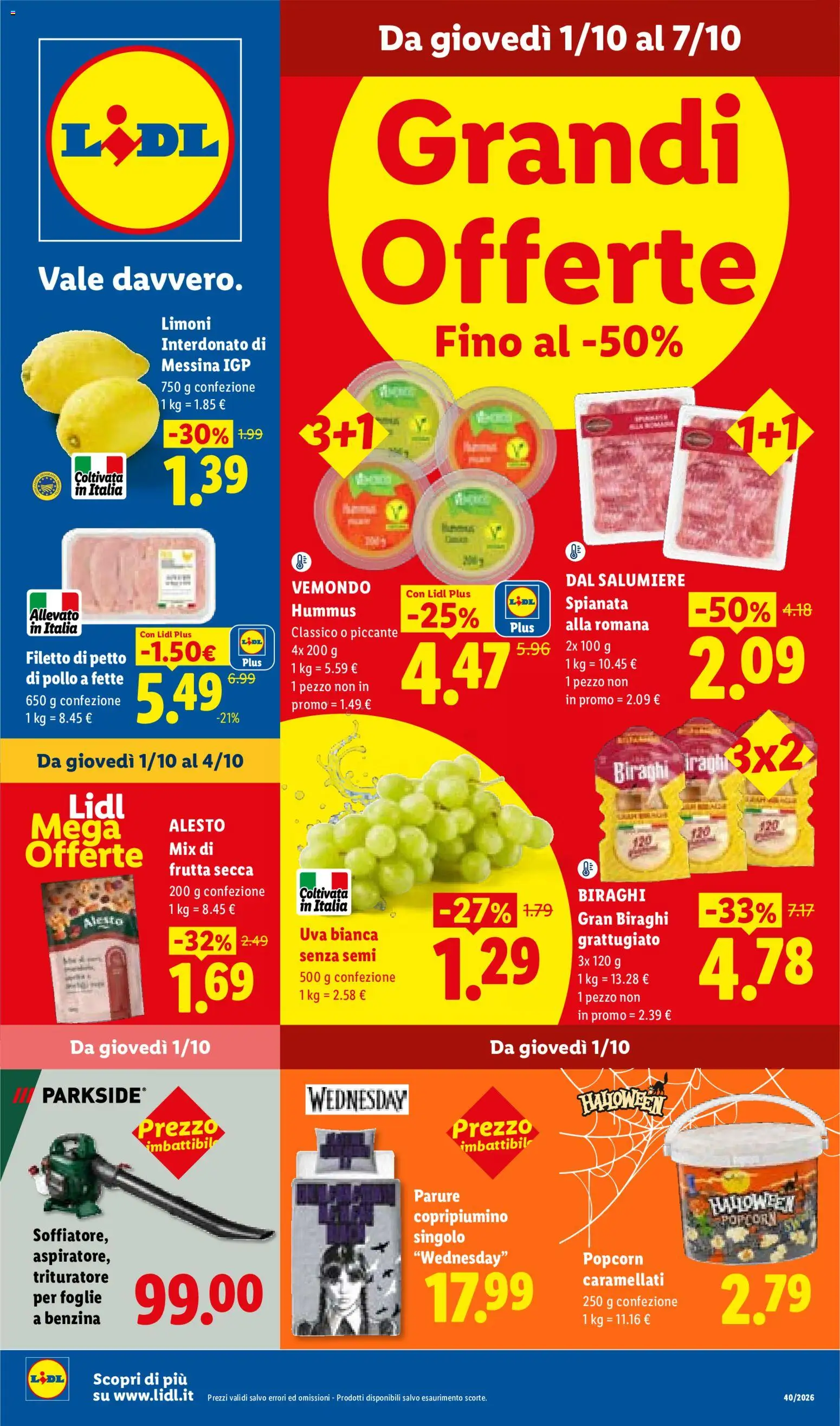 Volantino Lidl del 01/10/2026 | Pagina: 1