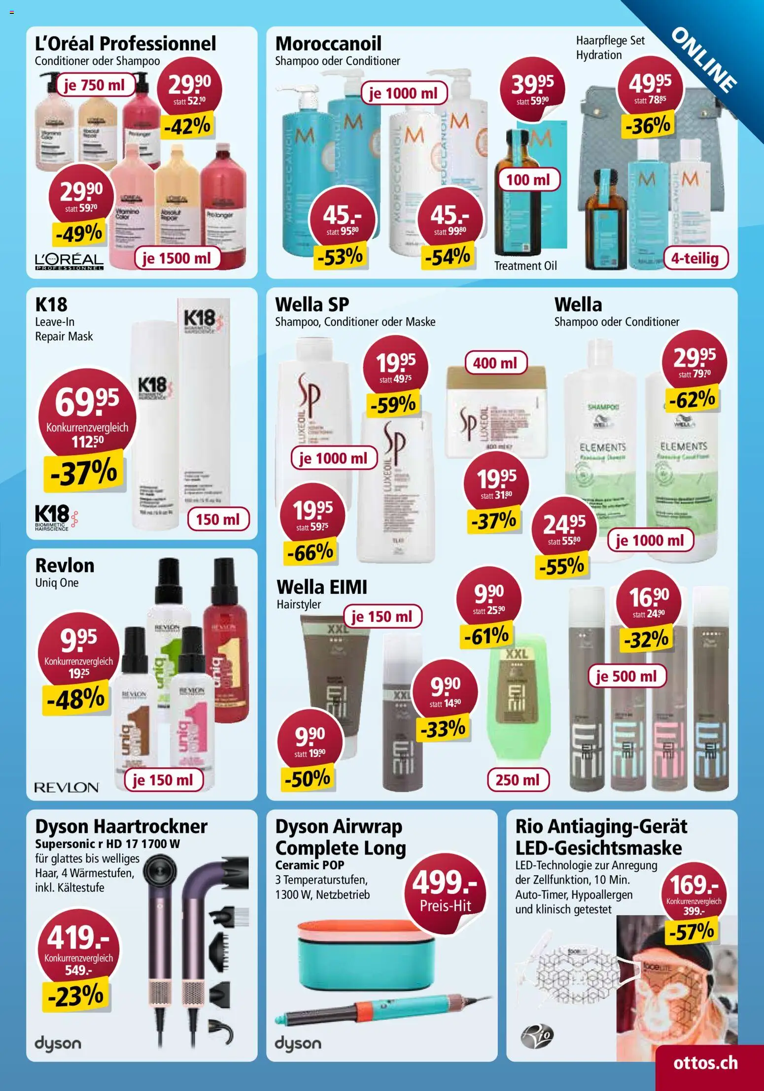 Otto's aktionen Online – gültig ab 10.10.2026 | Seite: 17 | Produkte: Shampoo, Conditioner, Maske, Dyson