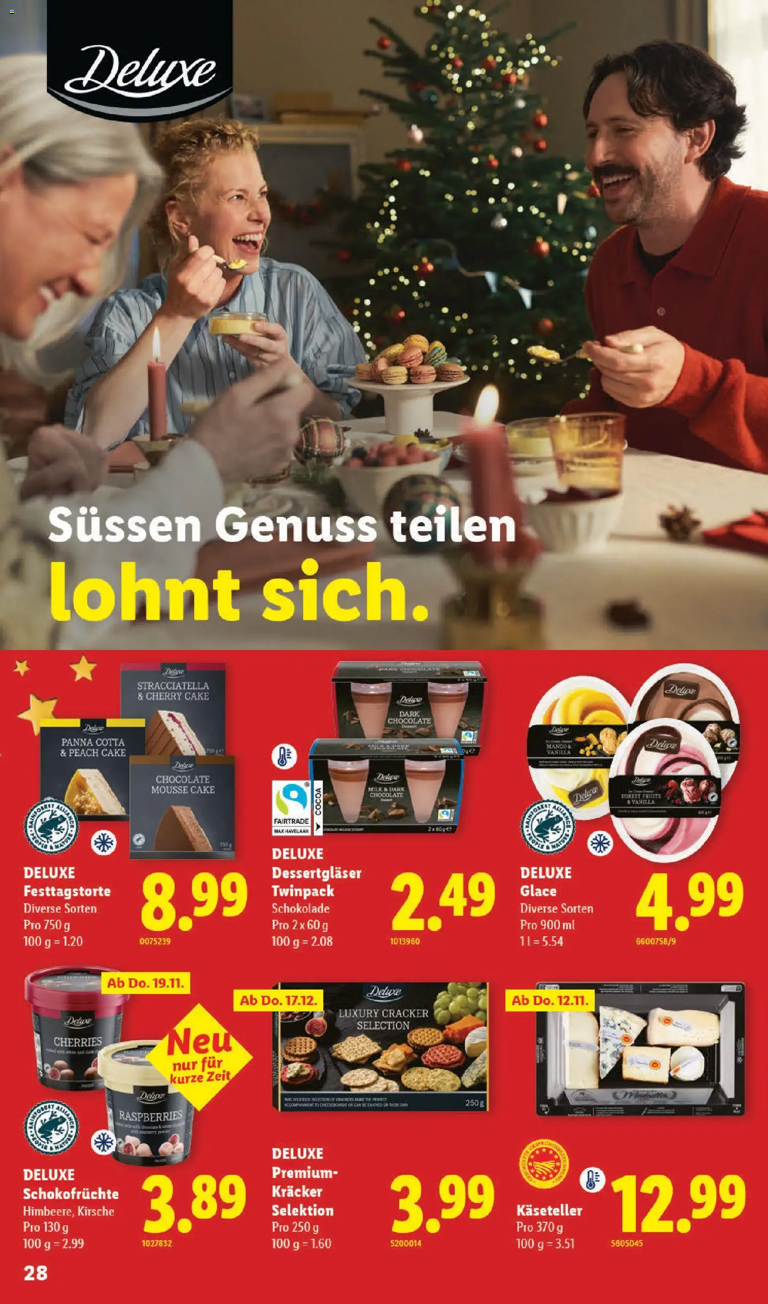 Lidl aktionen Festliche Spezialitäten – gültig ab 29.10.2026 | Seite: 28