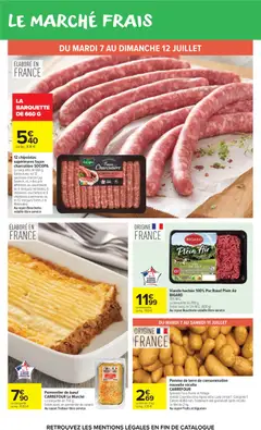 Carrefour Market - Prévisualisation de Carrefour Market catalogue valide à partir de 07/07/2026 | Page: 28 | Produits: Pomme de terre, Viande hachée, Merguez, Viande