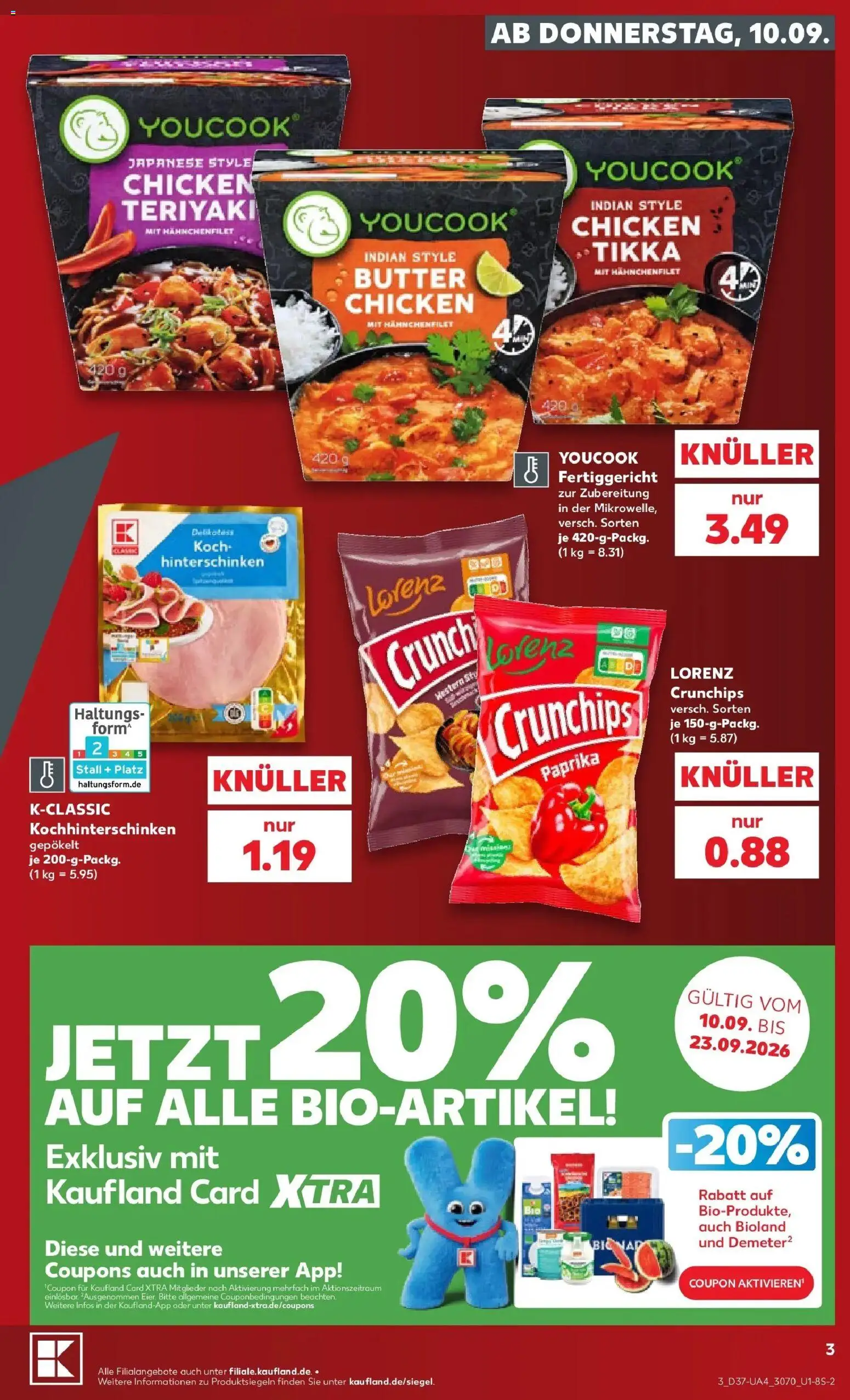 Prospekt Kaufland ab 07.09.2026 » Angebote Online zum Blättern | Seite: 12 | Produkte: Youcook, Butter, Paprika