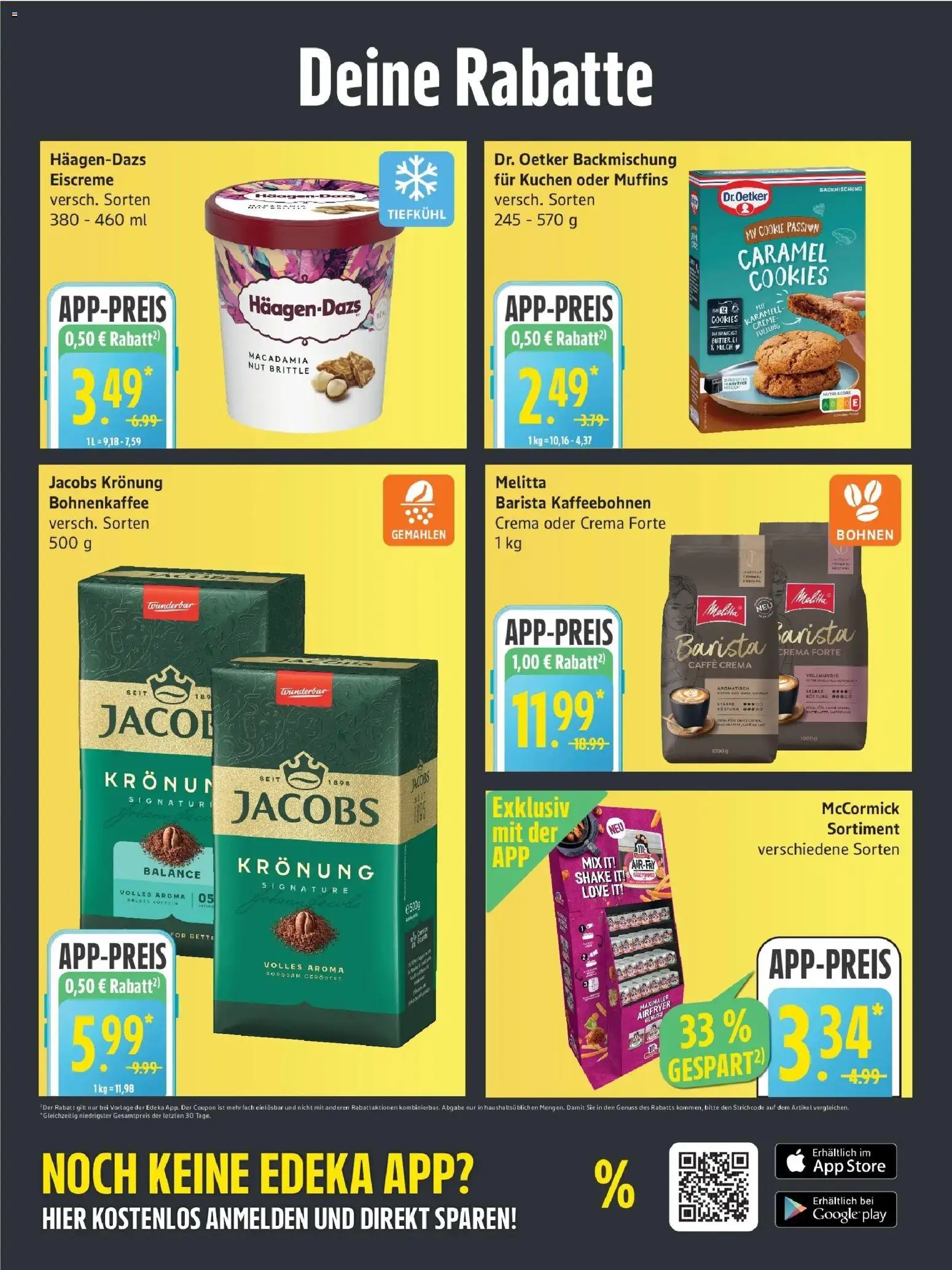 Edeka Prospekt Hamburg (ab 21.09.2026) » Angebote Online | Seite: 4 | Produkte: Melitta, Eiscreme, Creme, Kuchen
