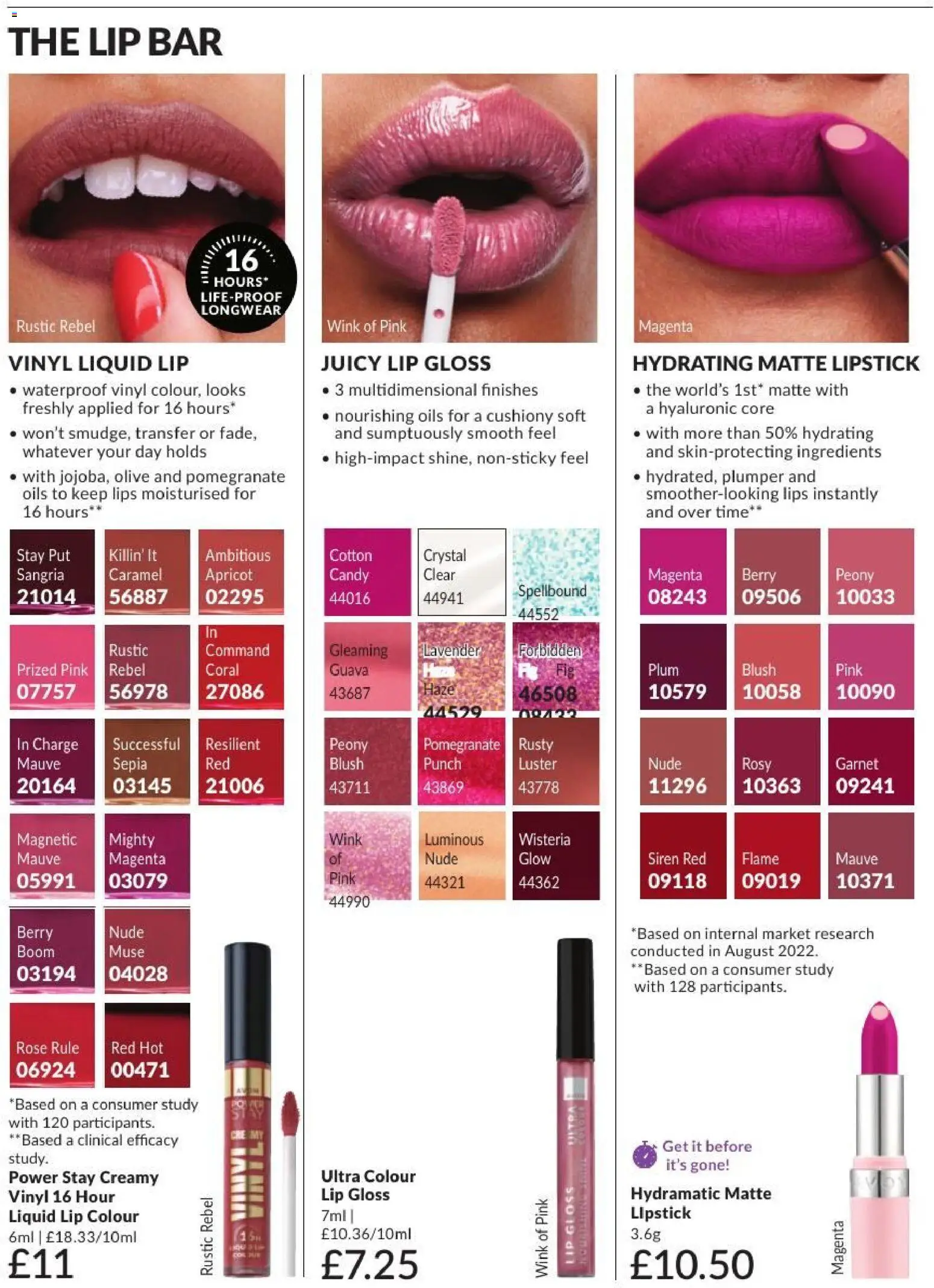 {H1} | Page: 37 | Products: Lipstick, Lip gloss, Lavender