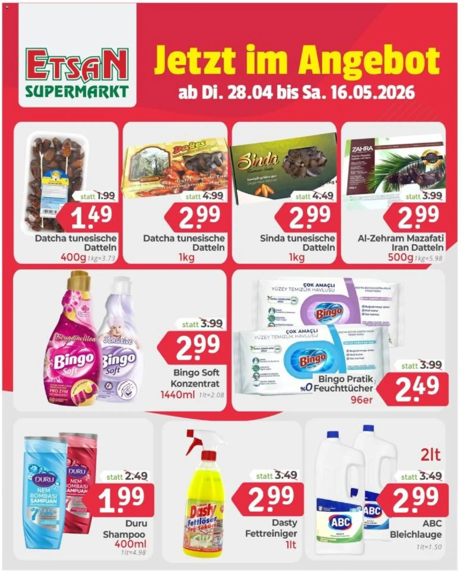ETSAN Obst & Gemüse gültig ab 15.05.2026 | Seite: 8 | Produkte: Shampoo