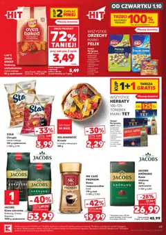 Pogląd oferty "LAY'S OVEN BAKED Krakersy wielozbożowe różne rodzaje 80 g opakowanie, DRUGI PRODUKT 72% TANIEJ! przy zakupie 2 opak." - ważna od 01.10.2026 | Strona: 49 | Produkty: Chrupki, Kawa rozpuszczalna, Orzeszki, Krówki