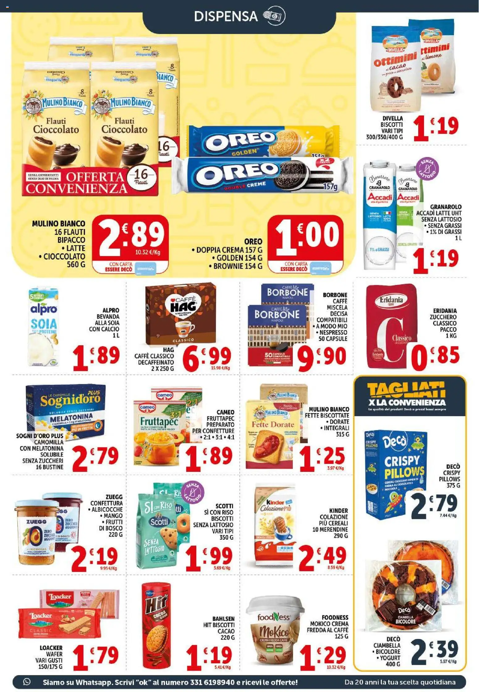 Volantino Decò del 29.05.2026 | Pagina: 13 | Prodotti: Crema, Riso, Biscotti, Albicocche