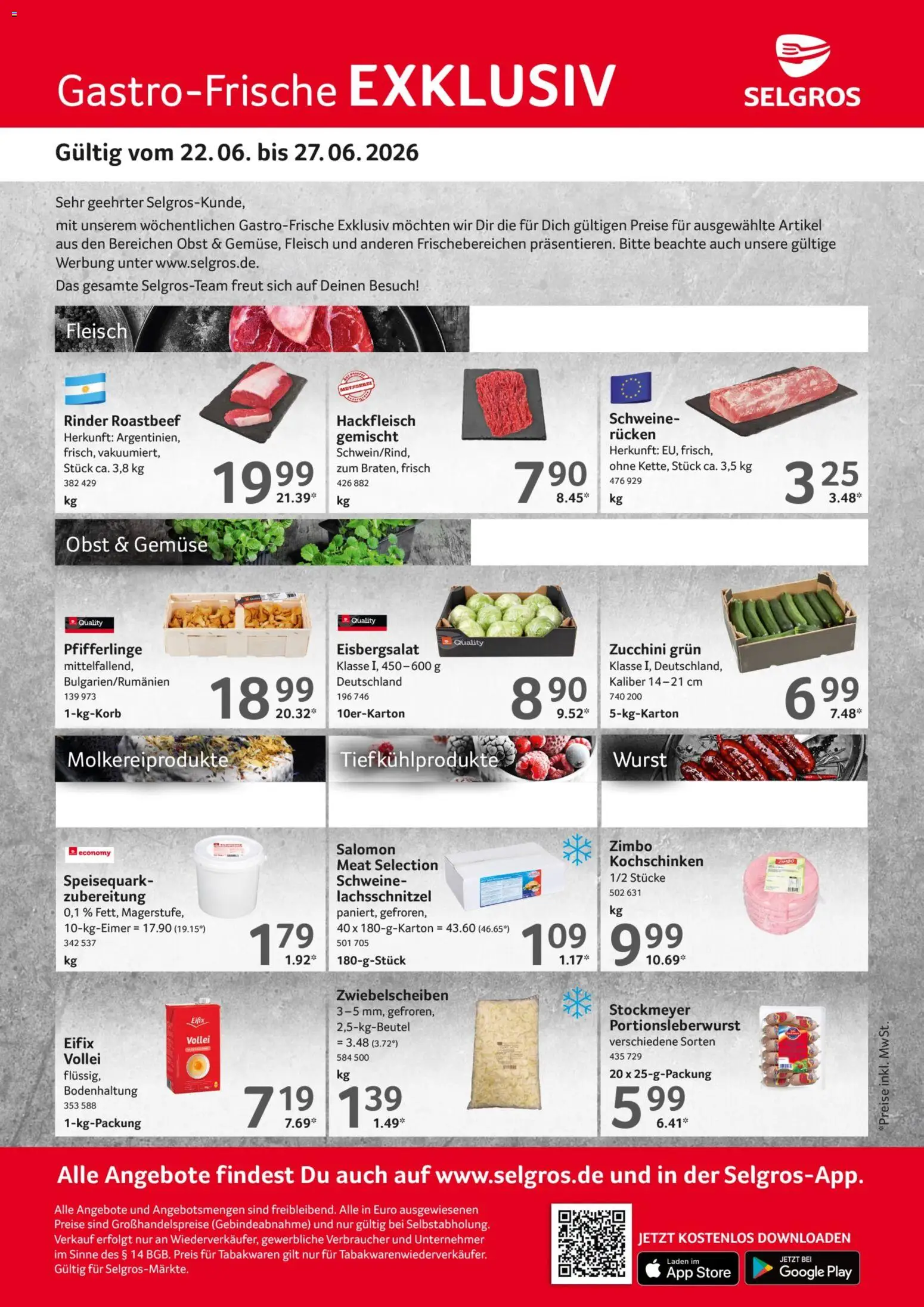 Selgros Gastro Angebote – gültig ab 22.06.2026 | Seite: 1