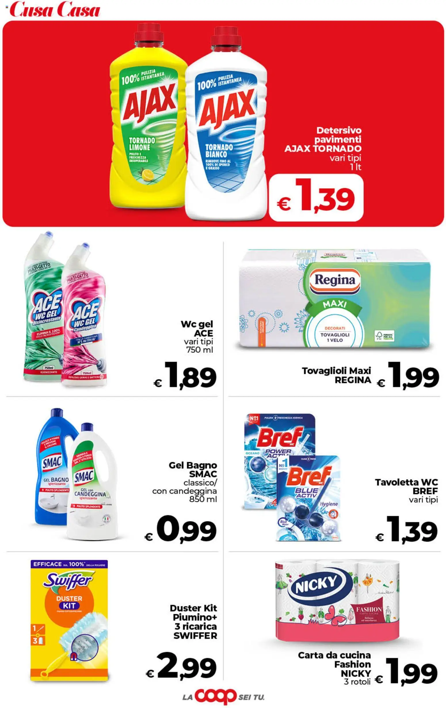 Volantino COOP del 10/07/2026 | Pagina: 41 | Prodotti: Tavoletta wc, Candeggina, WC, Bagno