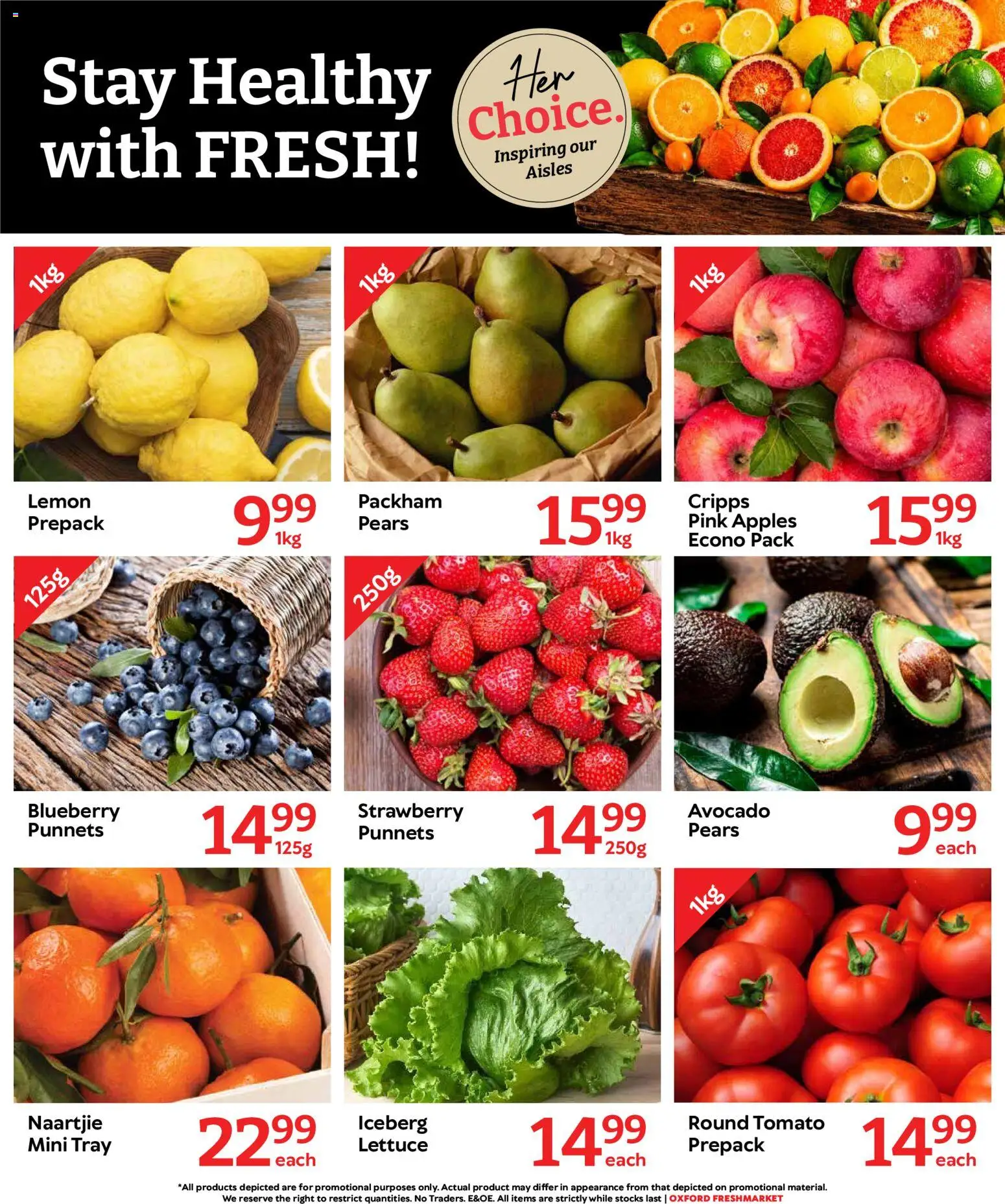 New Oxford Freshmarket catalogue – valid from 19/08/2026 | Page: 5 | Products: Pears, Avocado, Apples, Lettuce