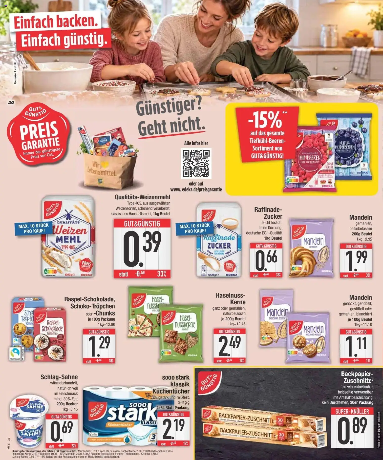 Edeka Prospekt Kolbermoor (ab 19.10.2026) » Angebote Online | Seite: 20 | Produkte: Himbeeren, Schlagsahne, Heidelbeeren, Zucker
