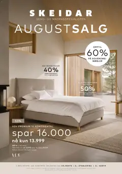 Forhåndsvisning av Skeidar Soveromsavis gyldig fra 01/08/2026