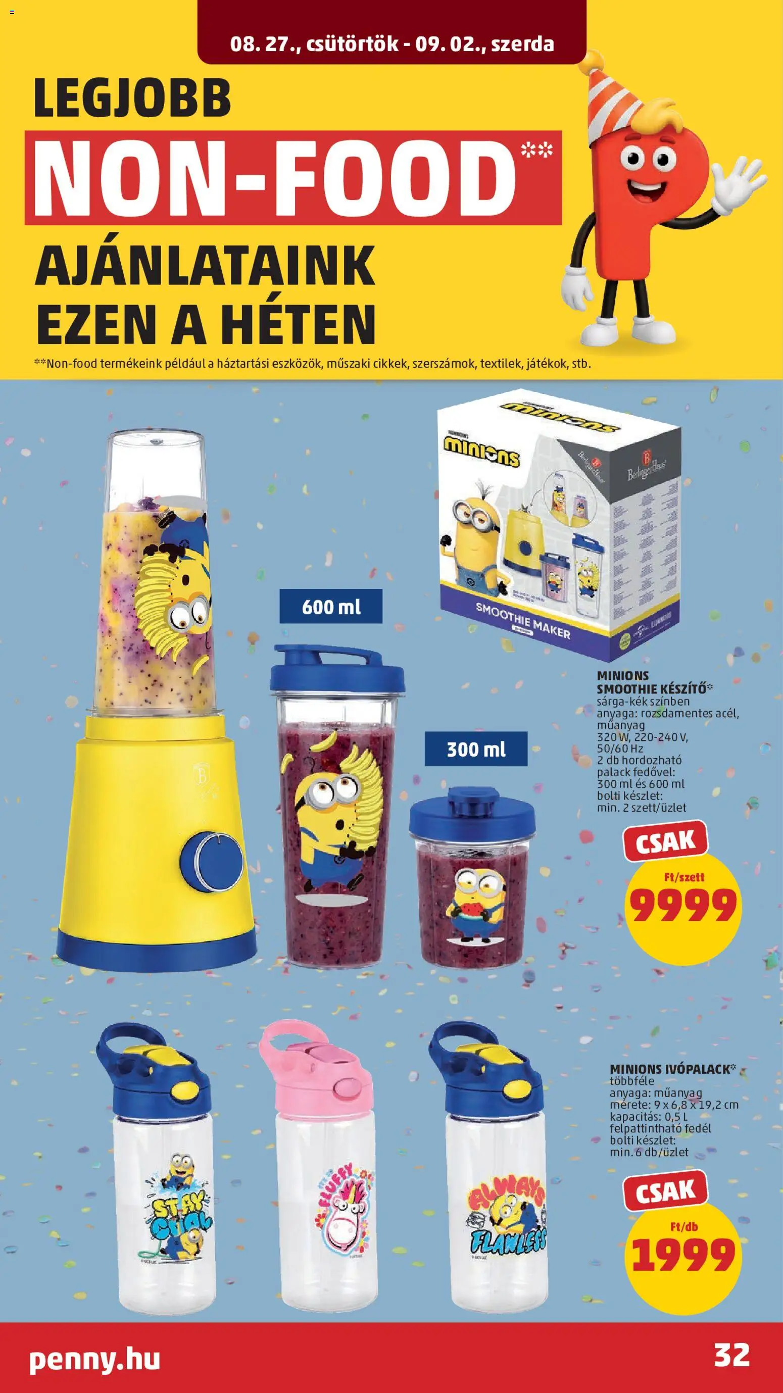PENNY akciós ujság - amely érvényes a következő dátumtól: 2026.08.27. | Oldal: 36 | Termékek: Smoothie