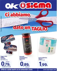 Anteprima del volantino SIGMA volantino OK valido a partire dal 08/09/2026