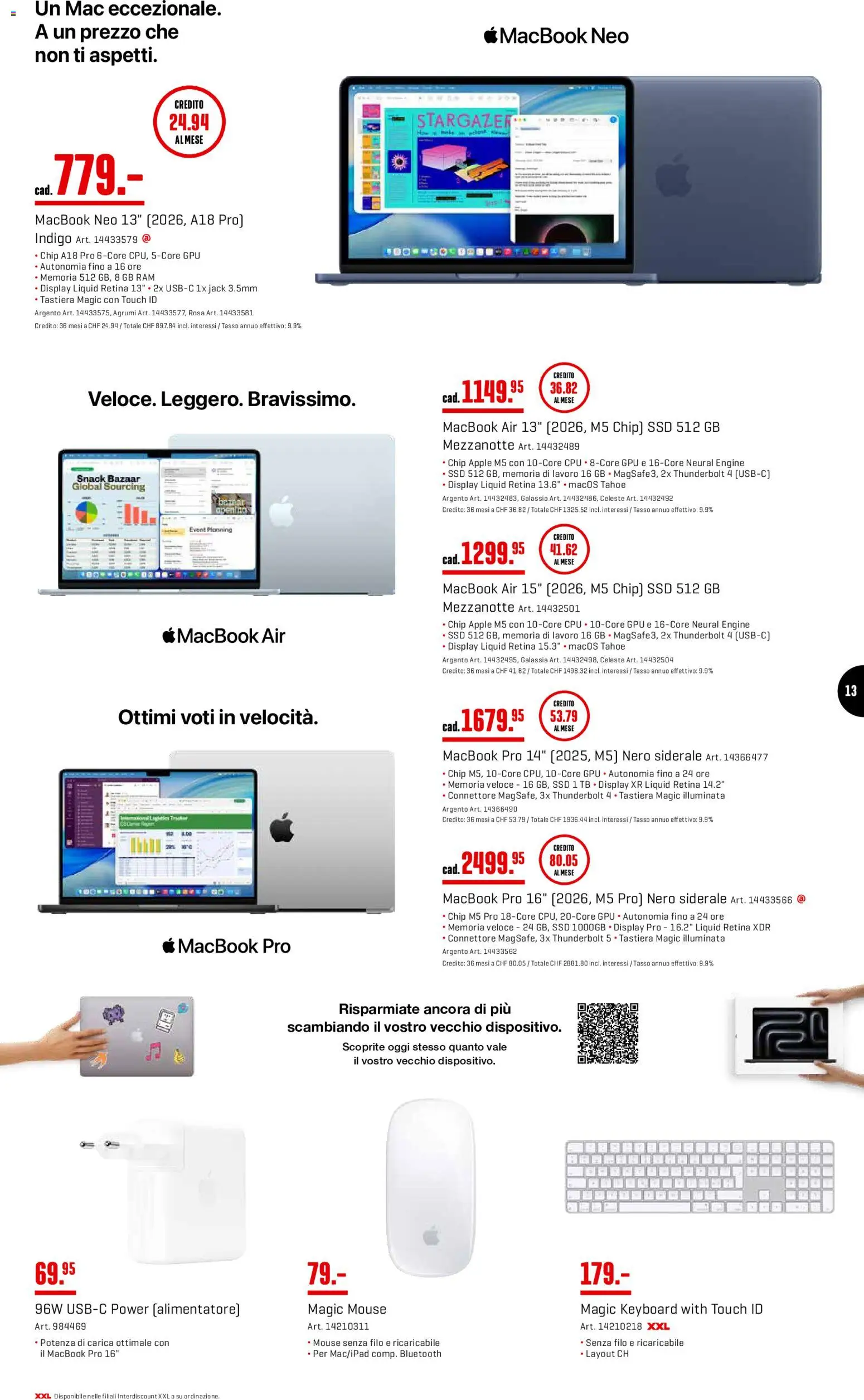 Interdiscount aktionen Offerti – gültig ab 07.09.2026 | Seite: 13 | Produkte: Apple, Macbook