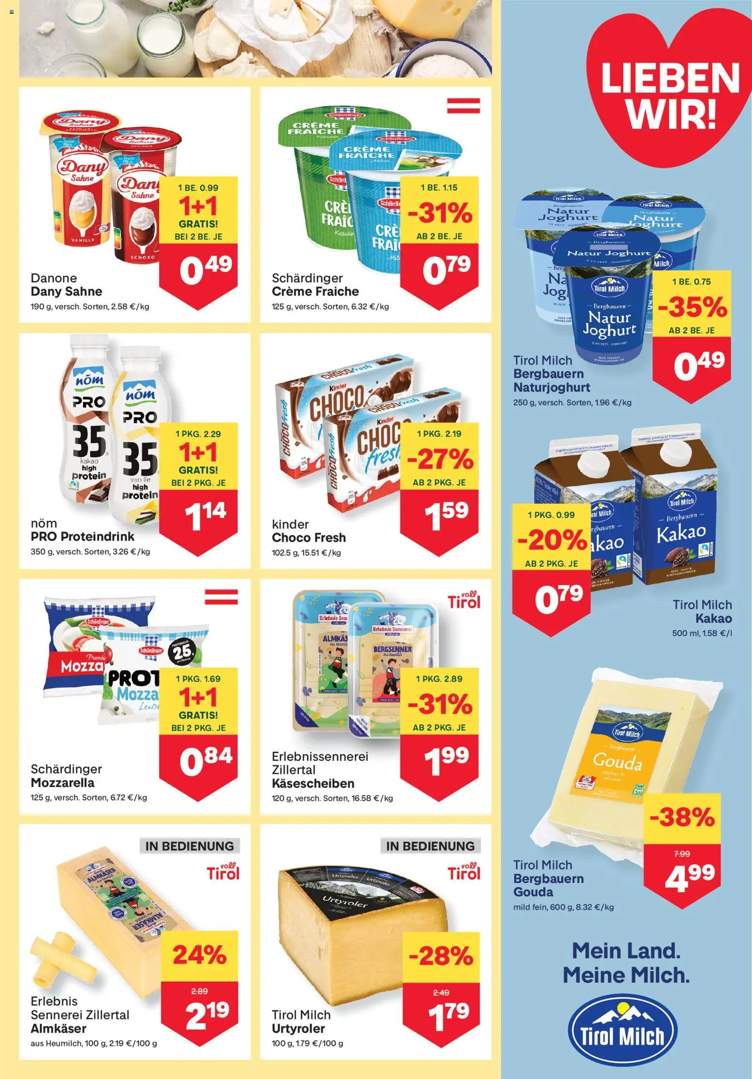 MPREIS Flugblatt gültig ab 18.06.2026 | Seite: 5 | Produkte: Sahne, Milch, Creme, Joghurt