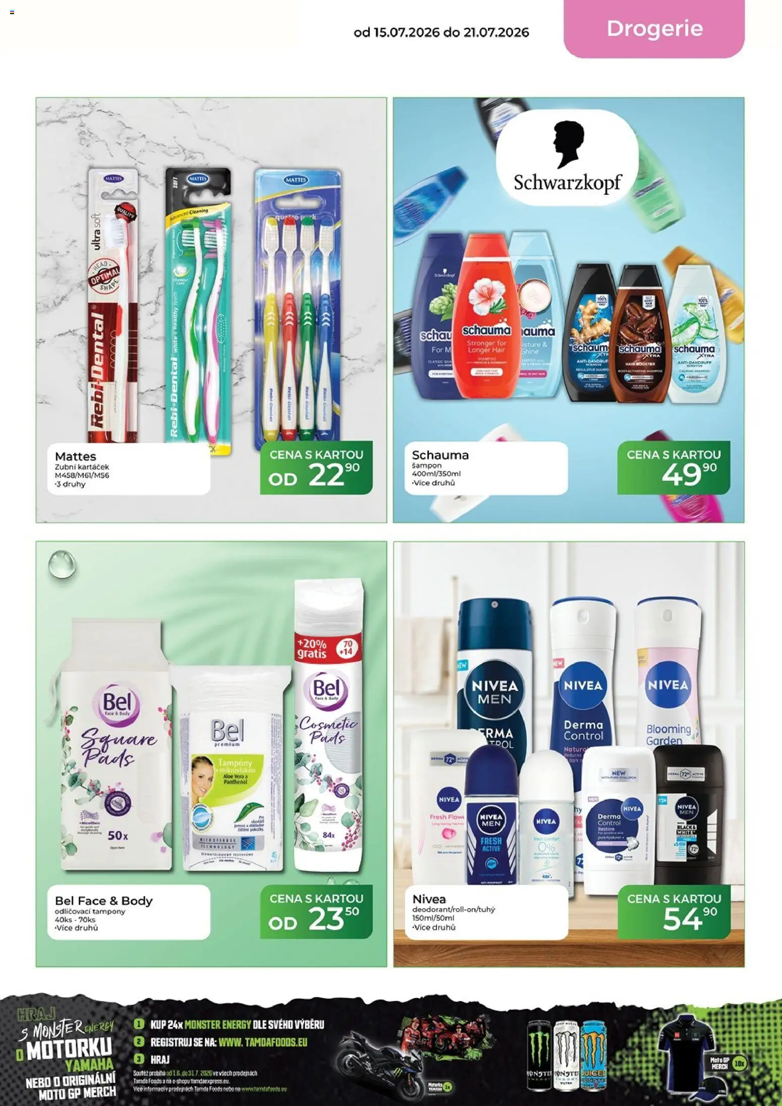 Tamda Foods leták od 15.07.2026 | Strana: 57 | Produkty: Monster, Drogerie, Body, Tampony
