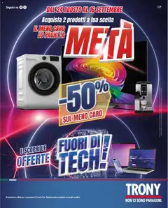 Anteprima del volantino Trony volantino valido a partire dal 24/08/2026