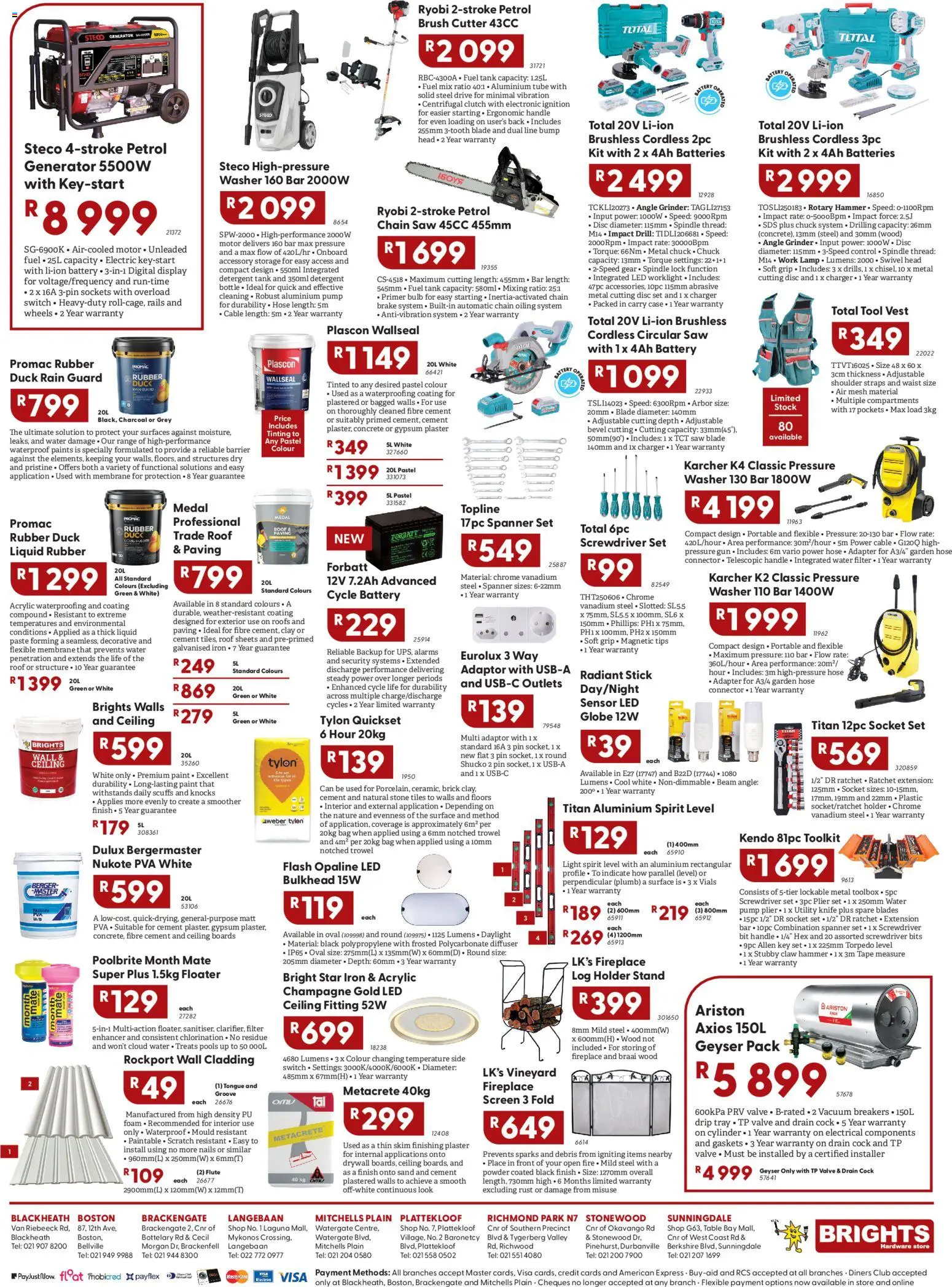 New Brights Hardware catalogue – valid from 15.05.2026 | Page: 2 | Products: Battery, Charger, Clay, Detergent