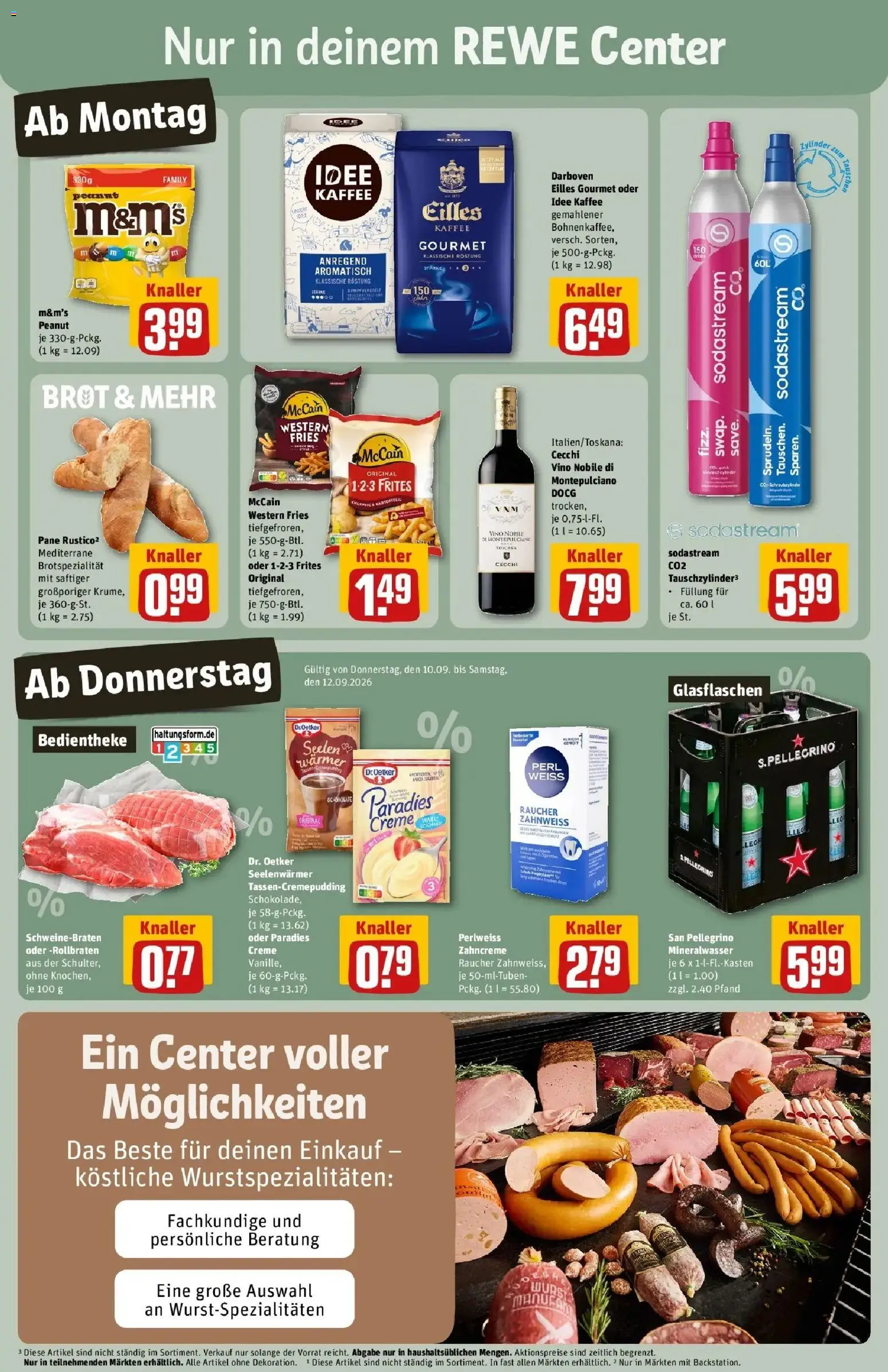 REWE Prospekt ab 07.09.2026 zum Blättern » Angebote | Seite: 3 | Produkte: Kaffee, Gemahlener Kaffee, Mineralwasser, Creme