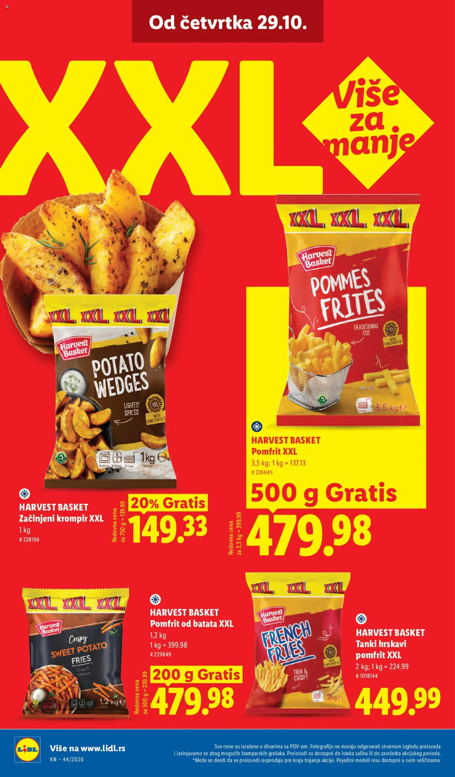 Lidl katalog - važi od 29.10.2026 | Strana: 60 | Proizvode: Krompir, Pomfrit
