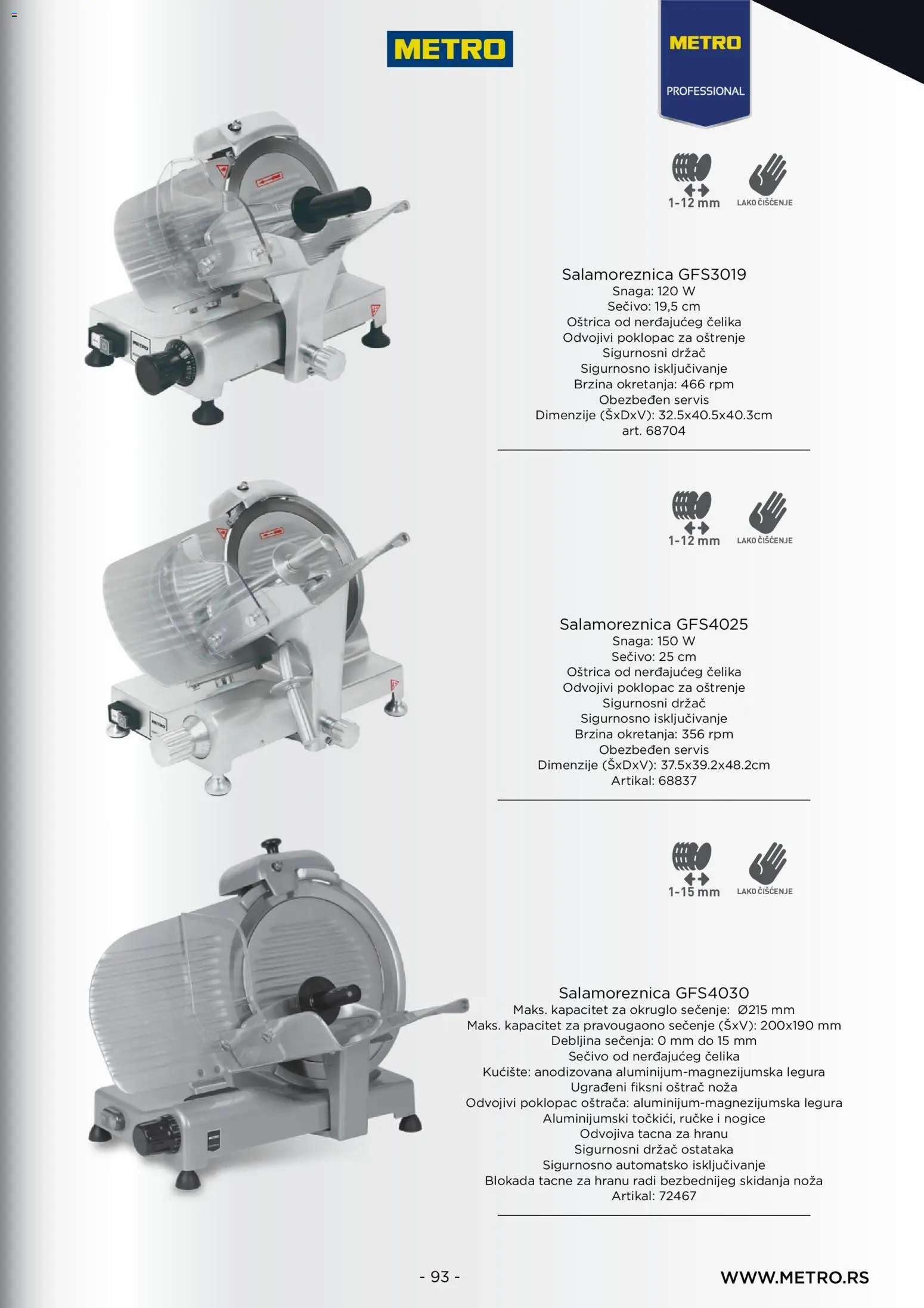 Metro katalog - važi od 10.07.2026 | Strana: 93 | Proizvode: Salamoreznica