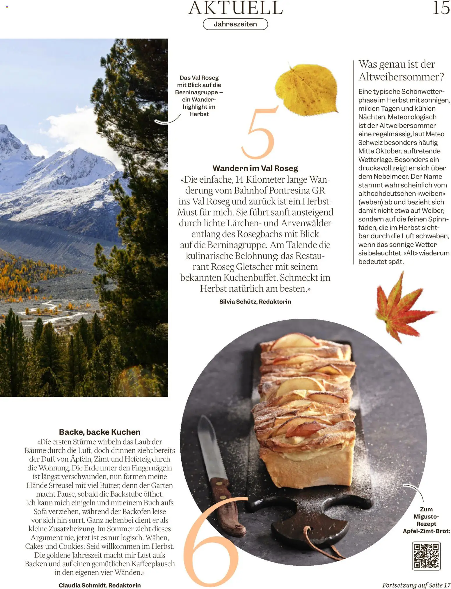 Migros aktionen Magazin – gültig ab 30.09.2026 | Seite: 15 | Produkte: Sofa, Duft, Brot, Backofen