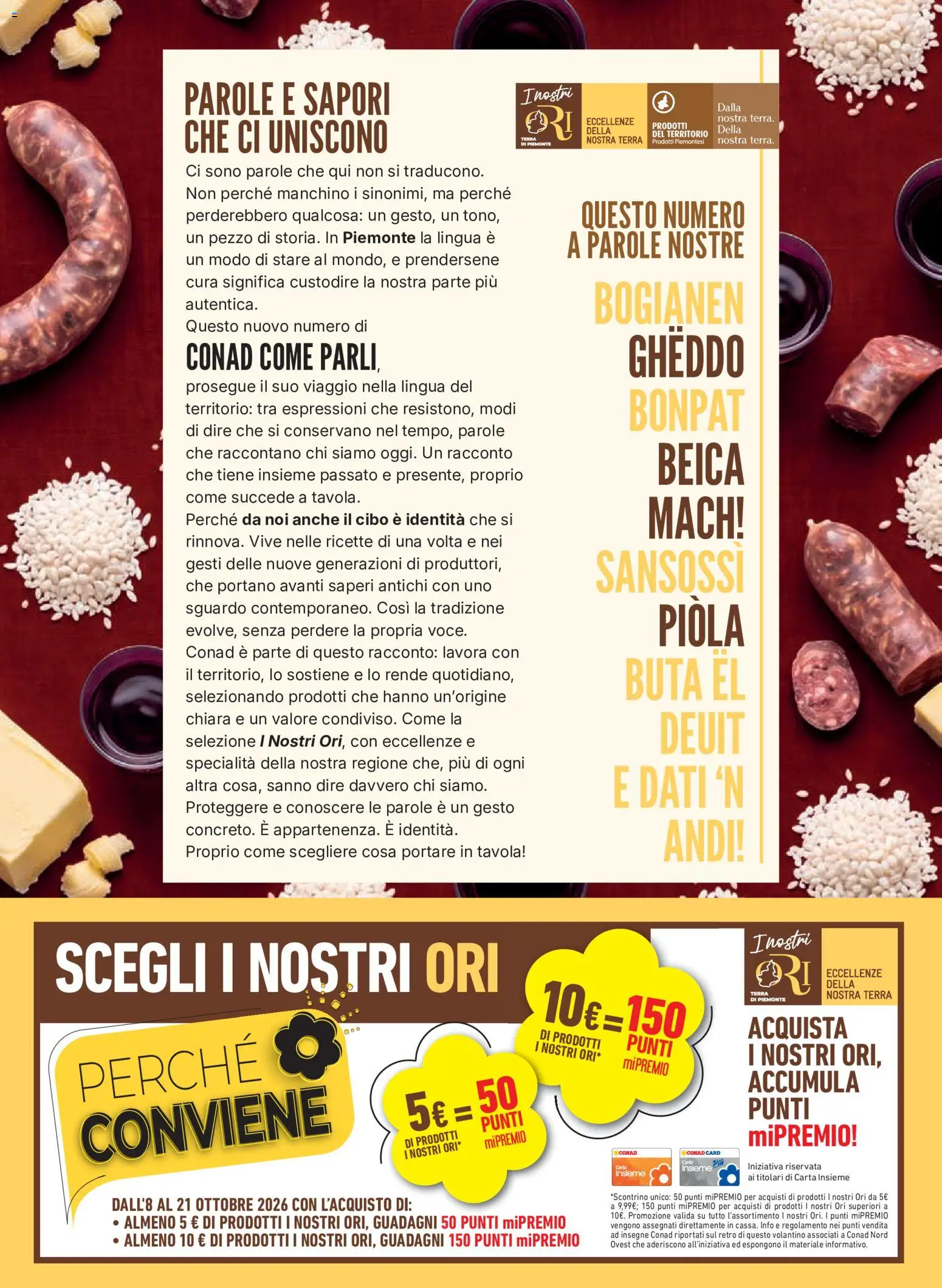 Volantino Conad del 08/10/2026 | Pagina: 2 | Prodotti: Specialità, Terra