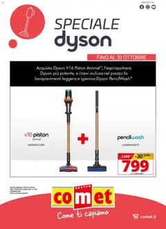 Anteprima del volantino Comet volantino Dyson valido a partire dal 29/10/2026
