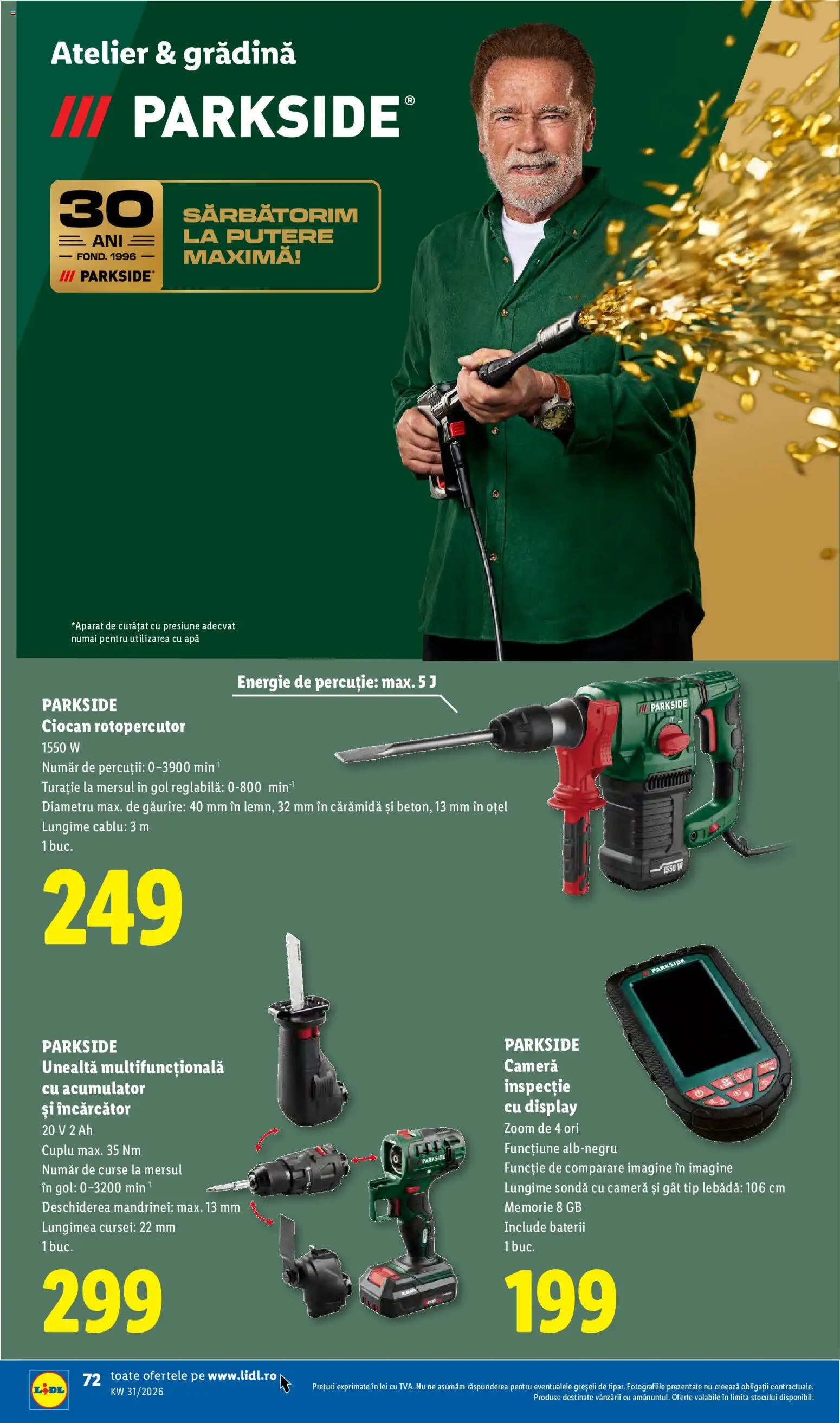Noul catalog Lidl – valabil de la 27.07.2026 | Pagină: 72 | Produse: Memorie, Gradina, Cablu, Apă