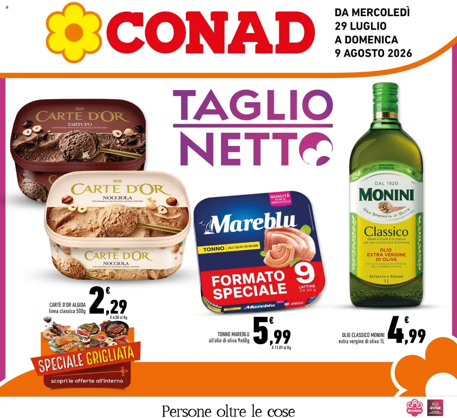 Volantino Conad del 29/07/2026 | Pagina: 1 | Prodotti: Tartufo, Olio, Olive, Tonno