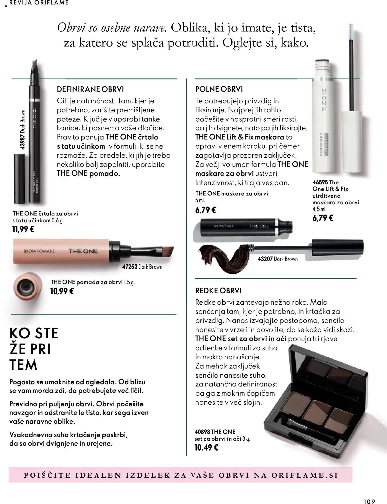 Novi Oriflame katalog ponudbe – veljaven od 07.10.2026 | Stran: 109 | Izdelki: Revija, Maskara, Senčilo