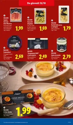 Anteprima del volantino DELUXE Gnocchi di patate, Con ceci, semi, di chia e curcuma, 400 g confezione, 1 kg = 4.23 € valido a partire dal 15/10/2026 | Pagina: 21