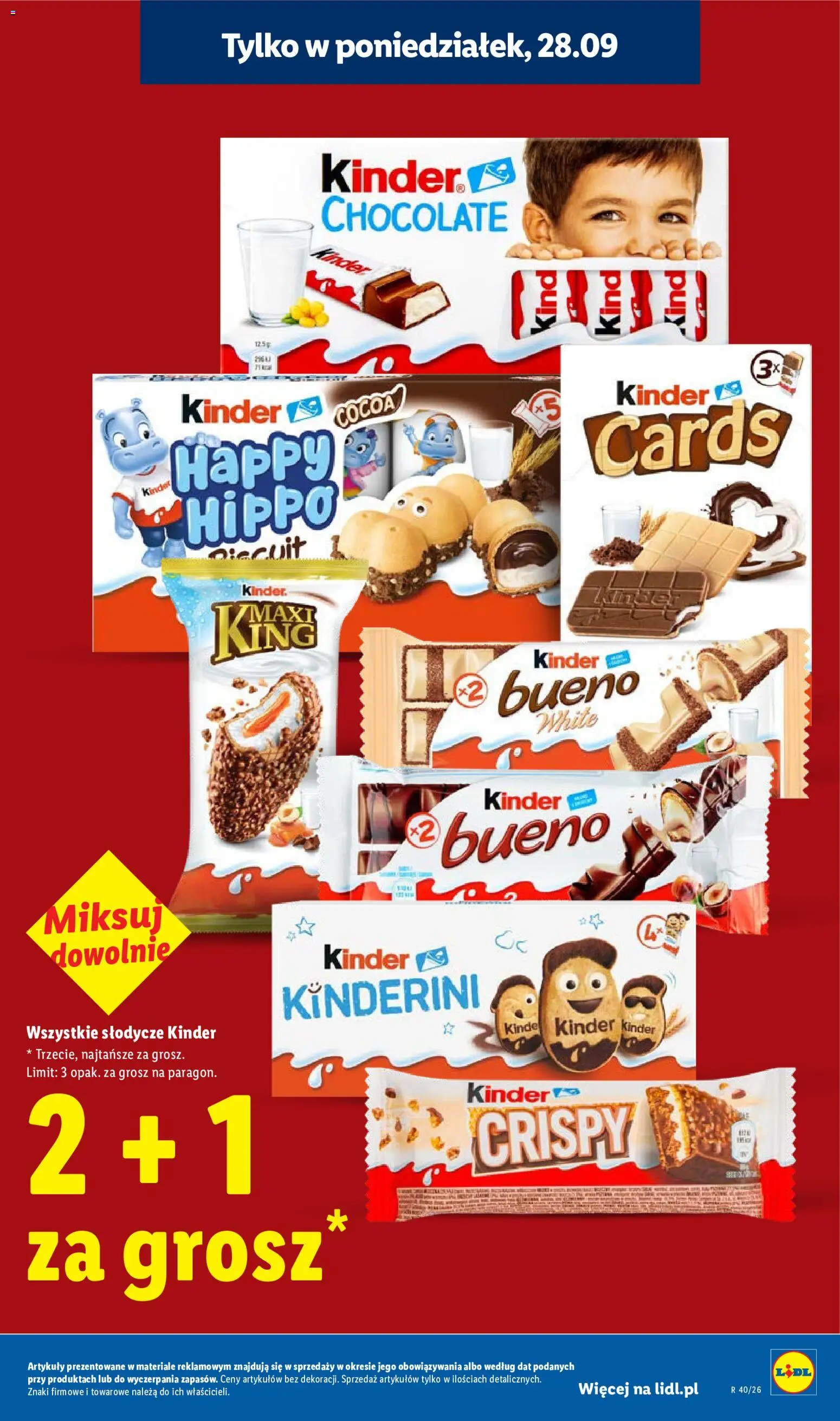 Lidl Polsko leták od 28.09.2026 | Strana: 11 | Produkty: Kinder, Kinder Bueno