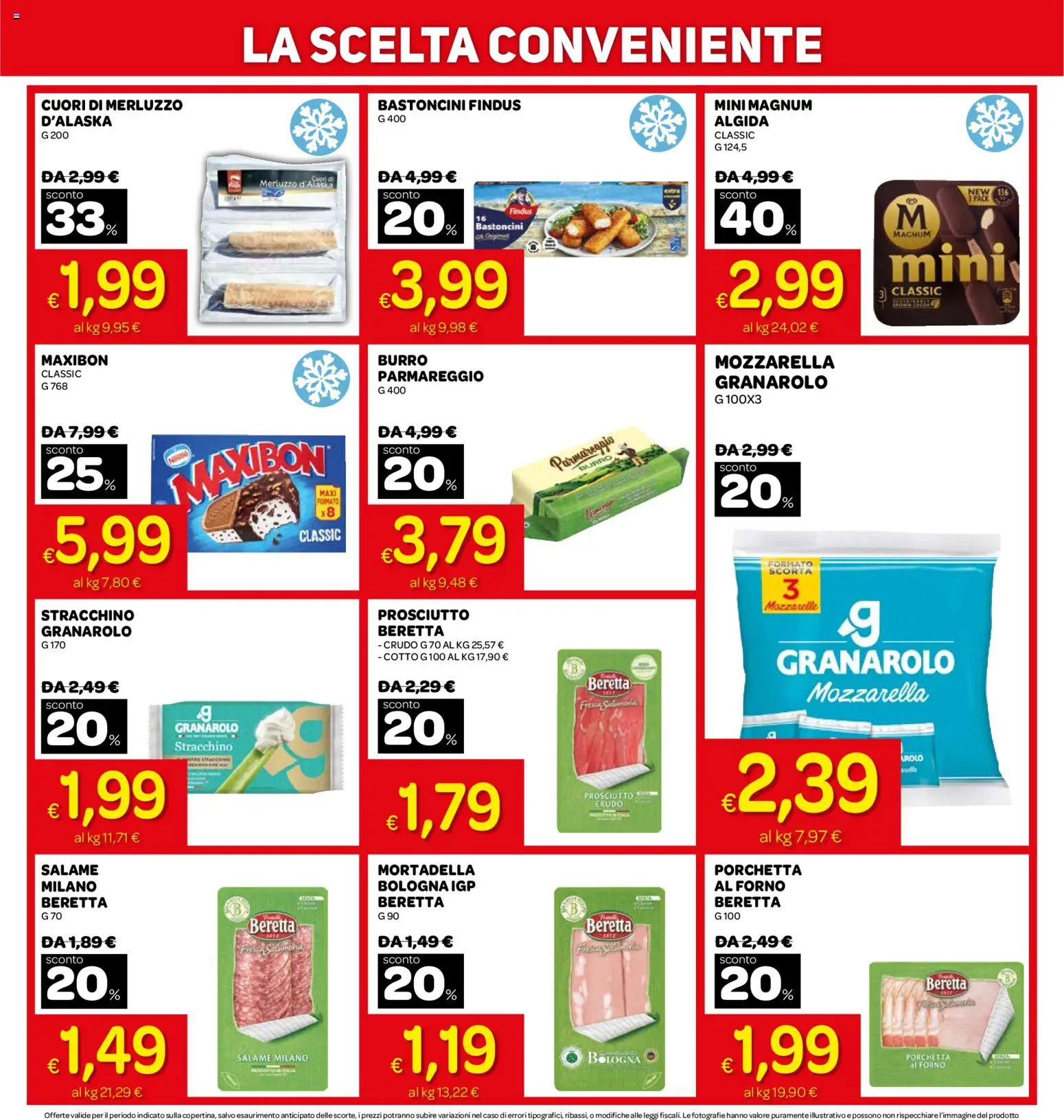 Volantino Ekom del 19.05.2026 | Pagina: 12 | Prodotti: Merluzzo, Prosciutto, Burro, Forno