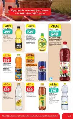 MIRINDA NARANCS SZÉNSAVAS ÜDÍTŐITAL, 0,33 l - amely érvényes a következő dátumtól: 2026.07.23. | Oldal: 25