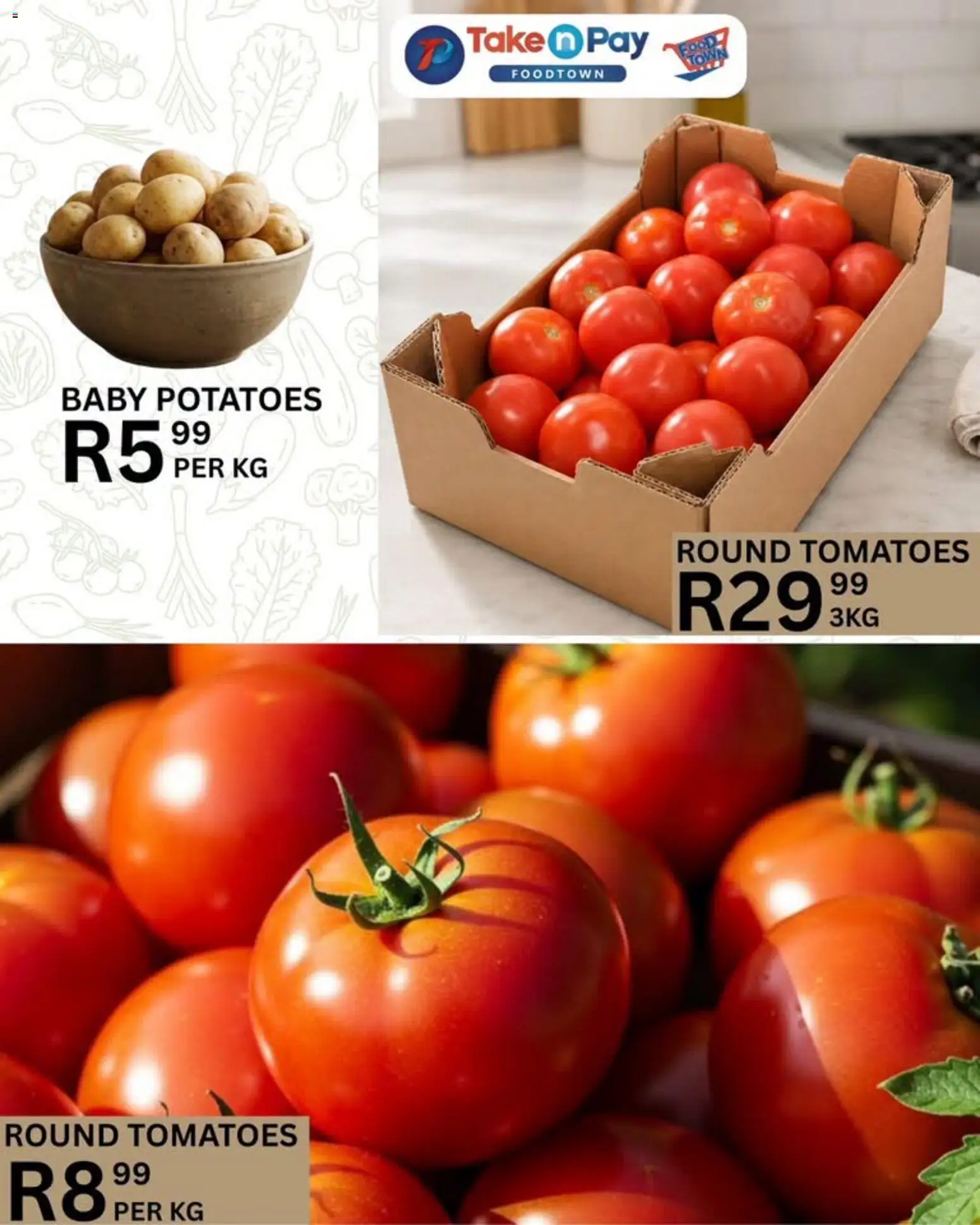 New Take n Pay catalogue – valid from 20/09/2026 | Page: 13 | Products: Tomatoes, Potatoes