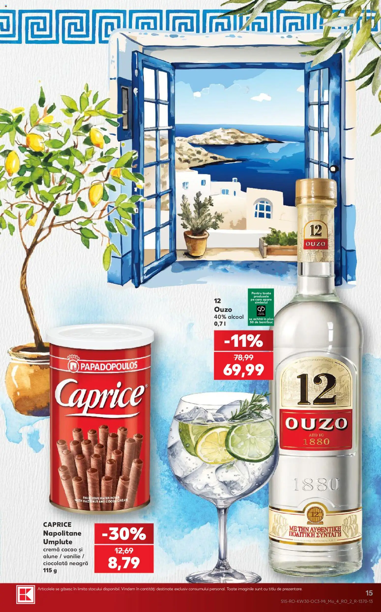 Noul catalog Kaufland – valabil de la 22.07.2026 | Pagină: 15 | Produse: Napolitane, Cremă, Cacao, Plus