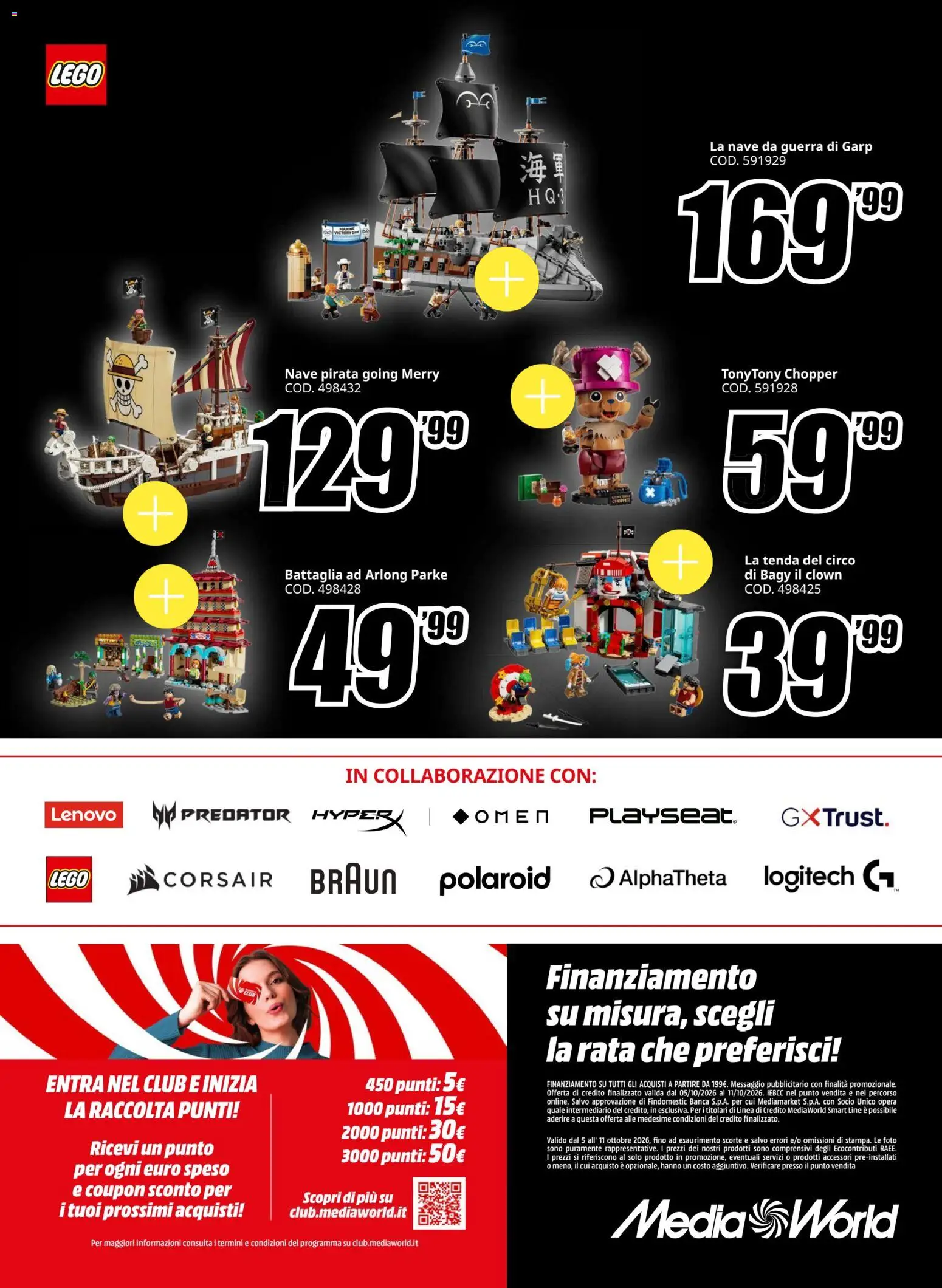 Volantino Media World del 05/10/2026 | Pagina: 8 | Prodotti: Tenda, LEGO