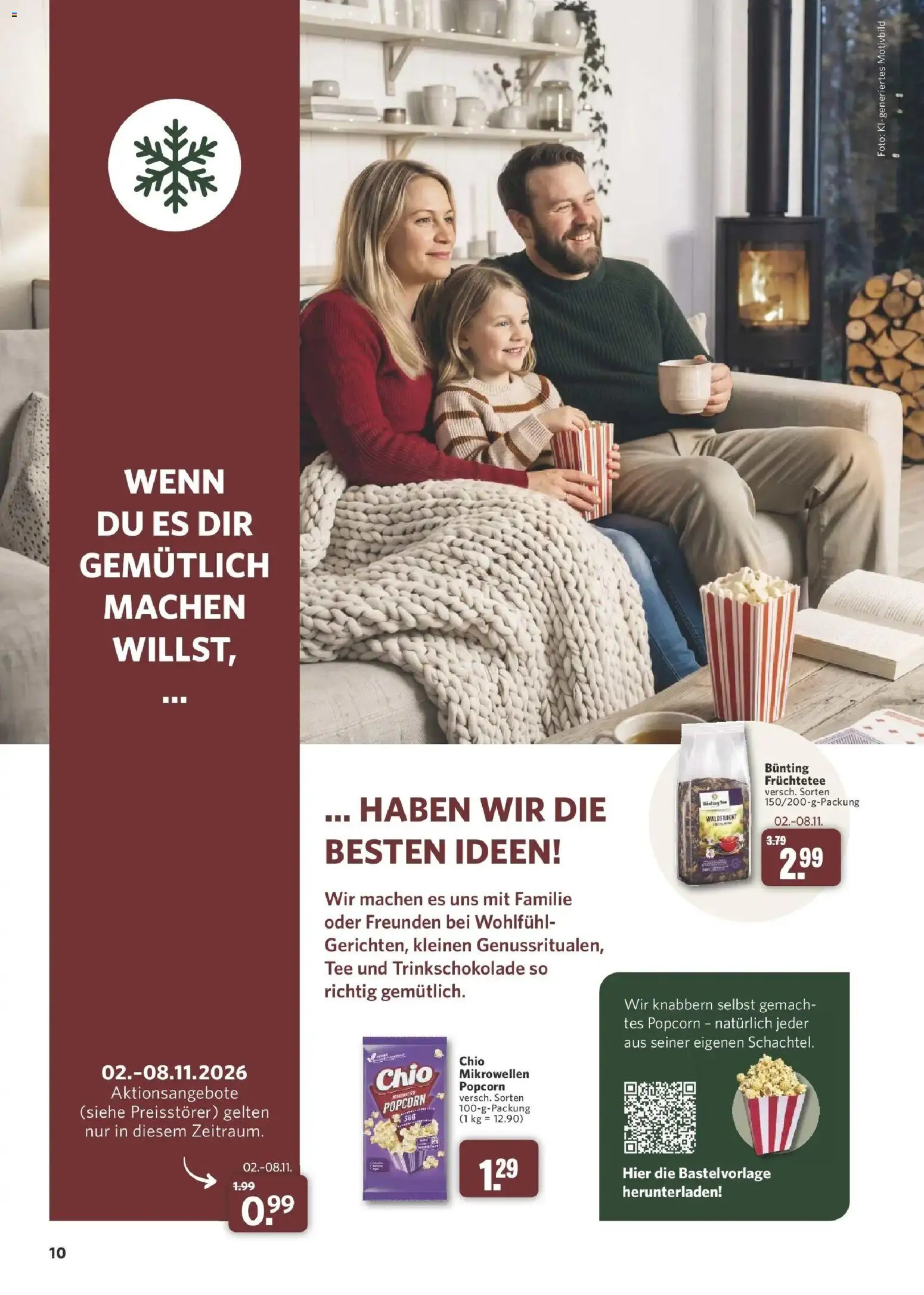 Combi Aktueller Prospekt (ab 26.10.2026) zum Blättern | Seite: 10 | Produkte: Früchtetee, Tee, Popcorn