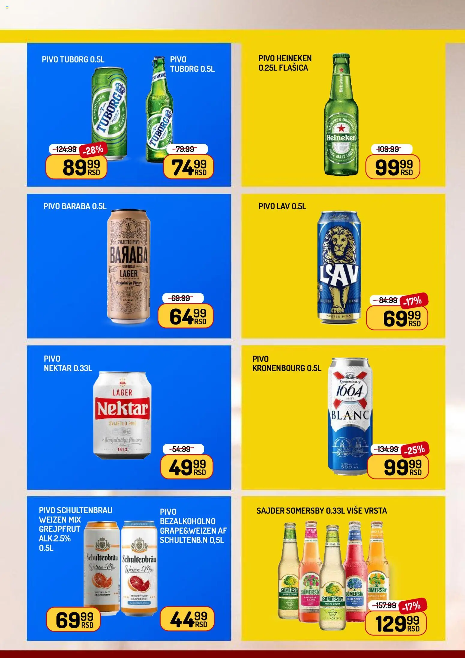 Aman katalog - važi od 24.04.2026 | Strana: 19 | Proizvode: Heineken, Tuborg, Cider, Pivo