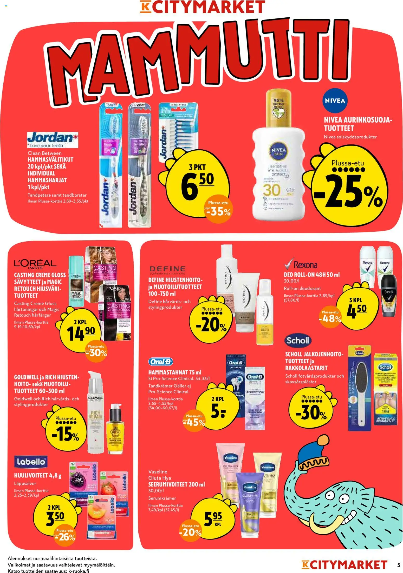K-Citymarket tarjoukset – voimassa 13/08/2026 alkaen | Sivu: 5 | Tuotteet: Hiusväri
