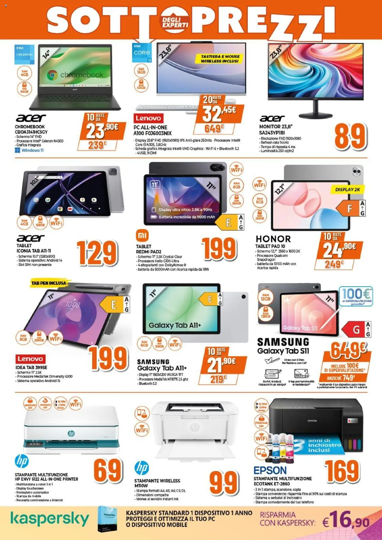 Volantino Expert del 21.05.2026 | Pagina: 20 | Prodotti: Monitor, Top, Tablet, Batteria