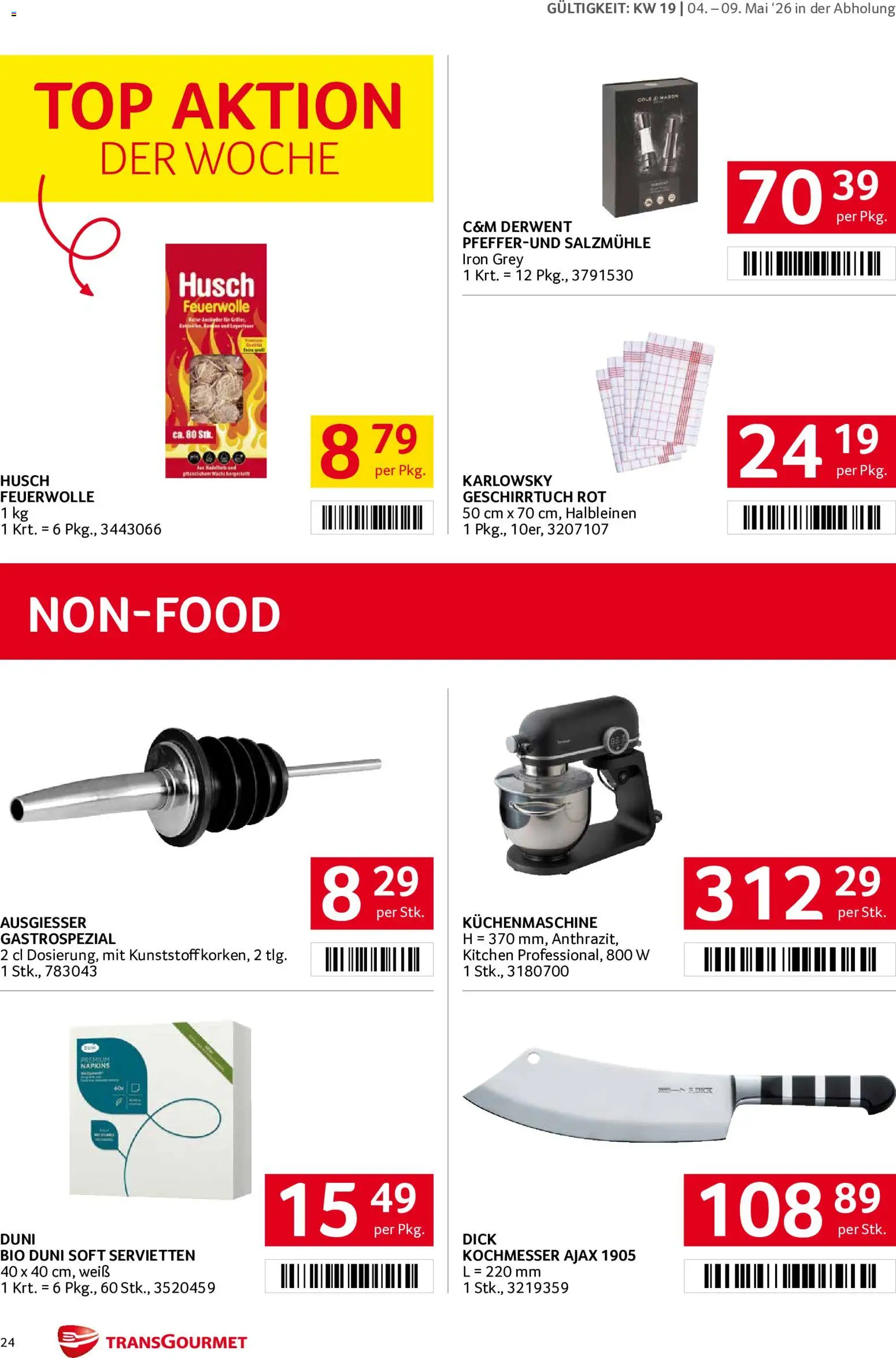 Transgourmet Flugblatt gültig ab 04.05.2026 | Seite: 24