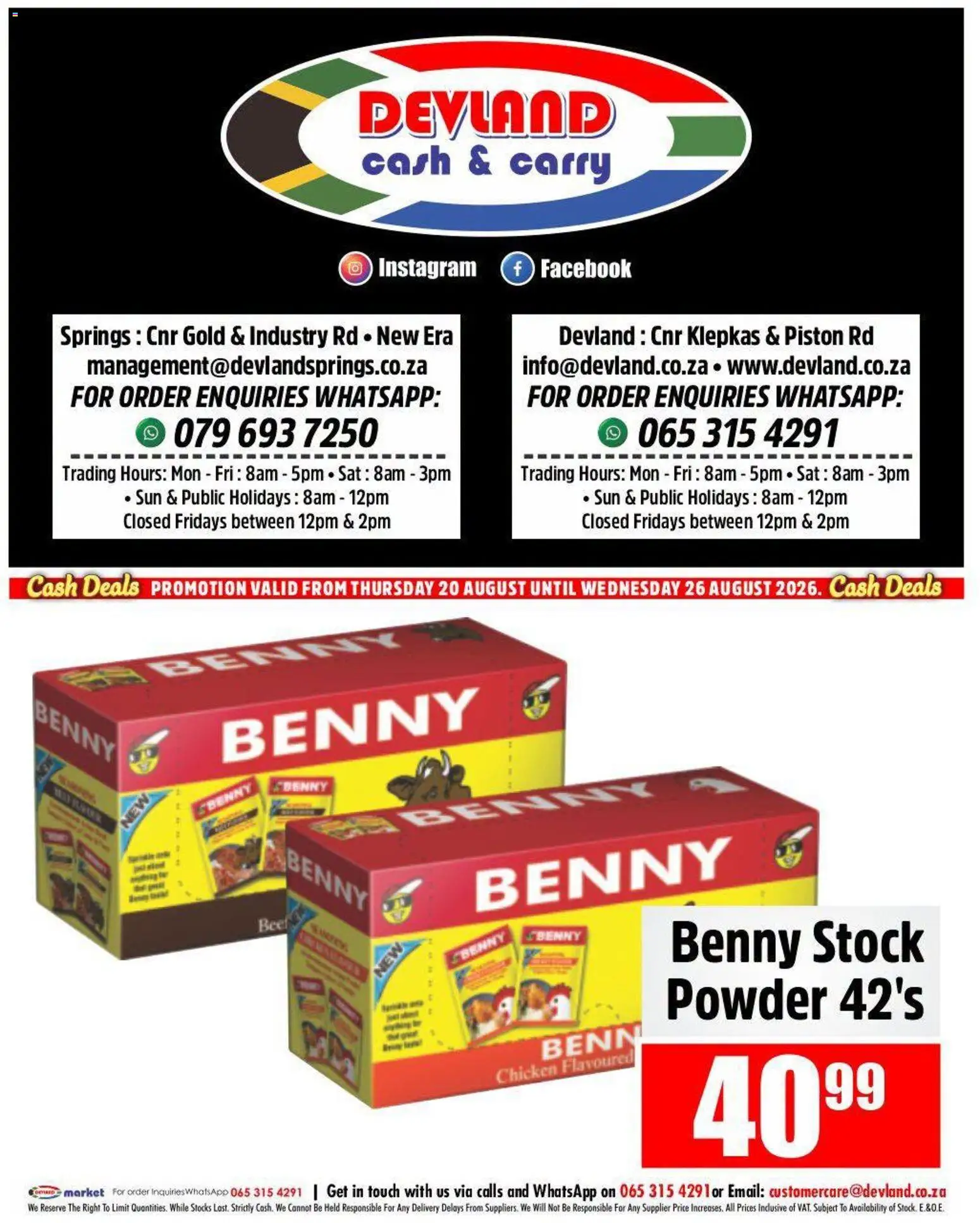 New Devland catalogue – valid from 20/08/2026 | Page: 3 | Products: Chicken, Powder, Stock