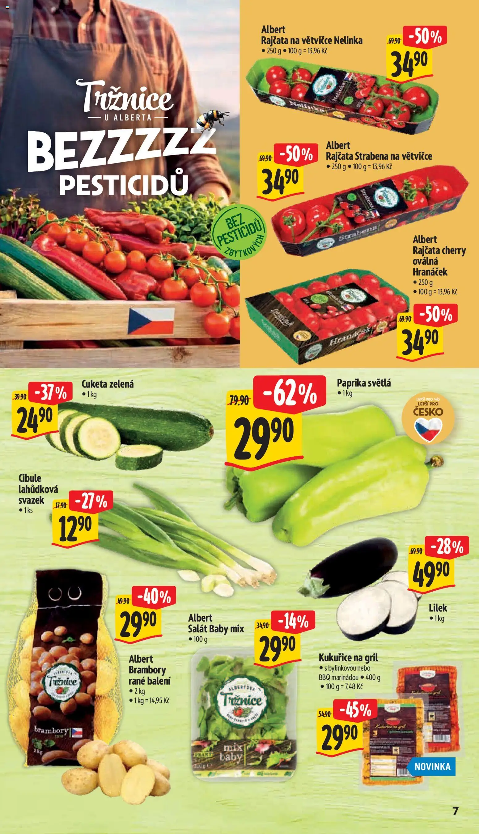 Albert leták - Hypermarket - Strakonice od 19.08.2026 | Strana: 13 | Produkty: Cuketa, Kukuřice, Brambory, Gril