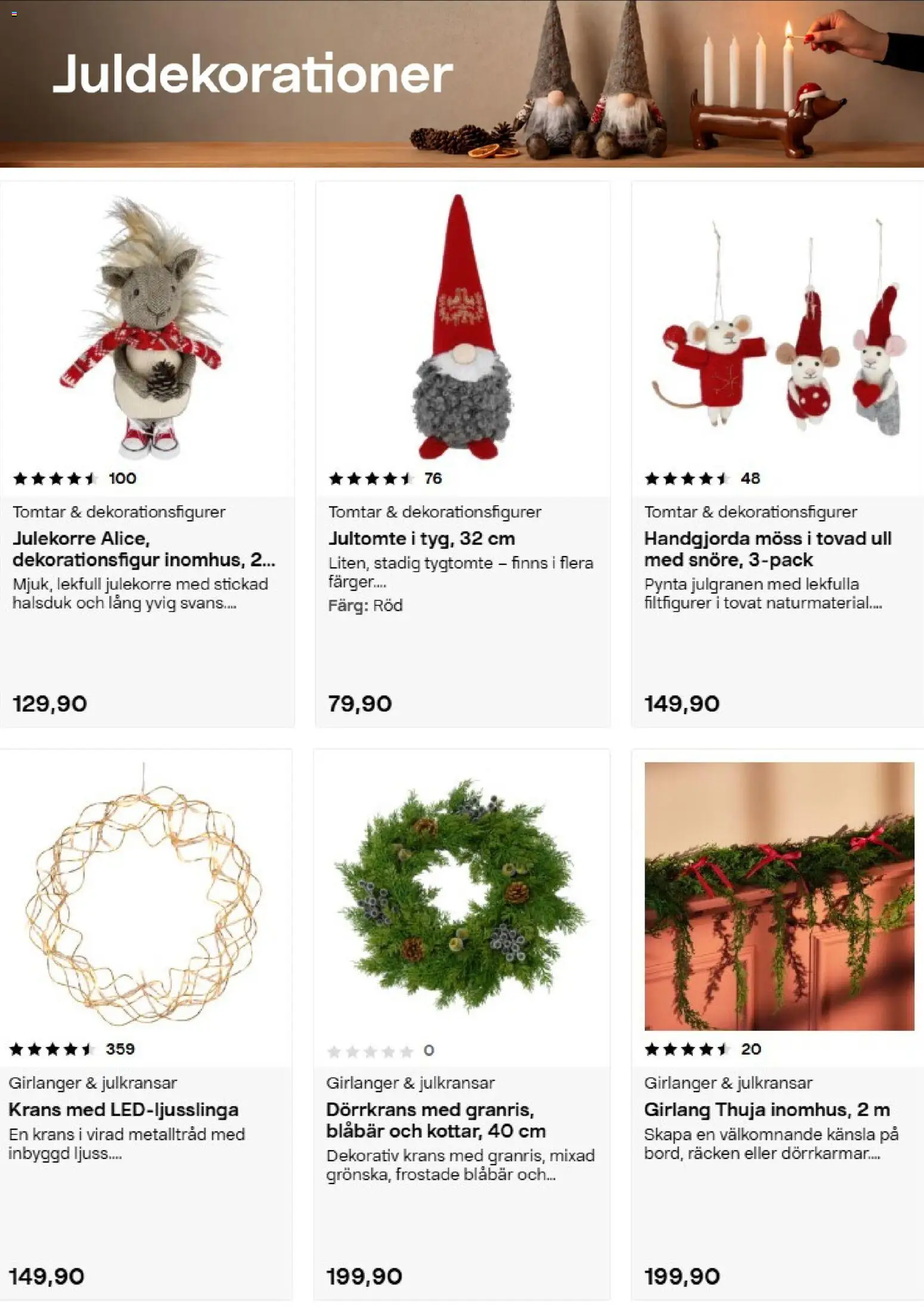 Clas Ohlson reklamblad aktuell från 15/10/2026 | Sida: 5 | Produkter: Thuja, Julkransar, Blåbär