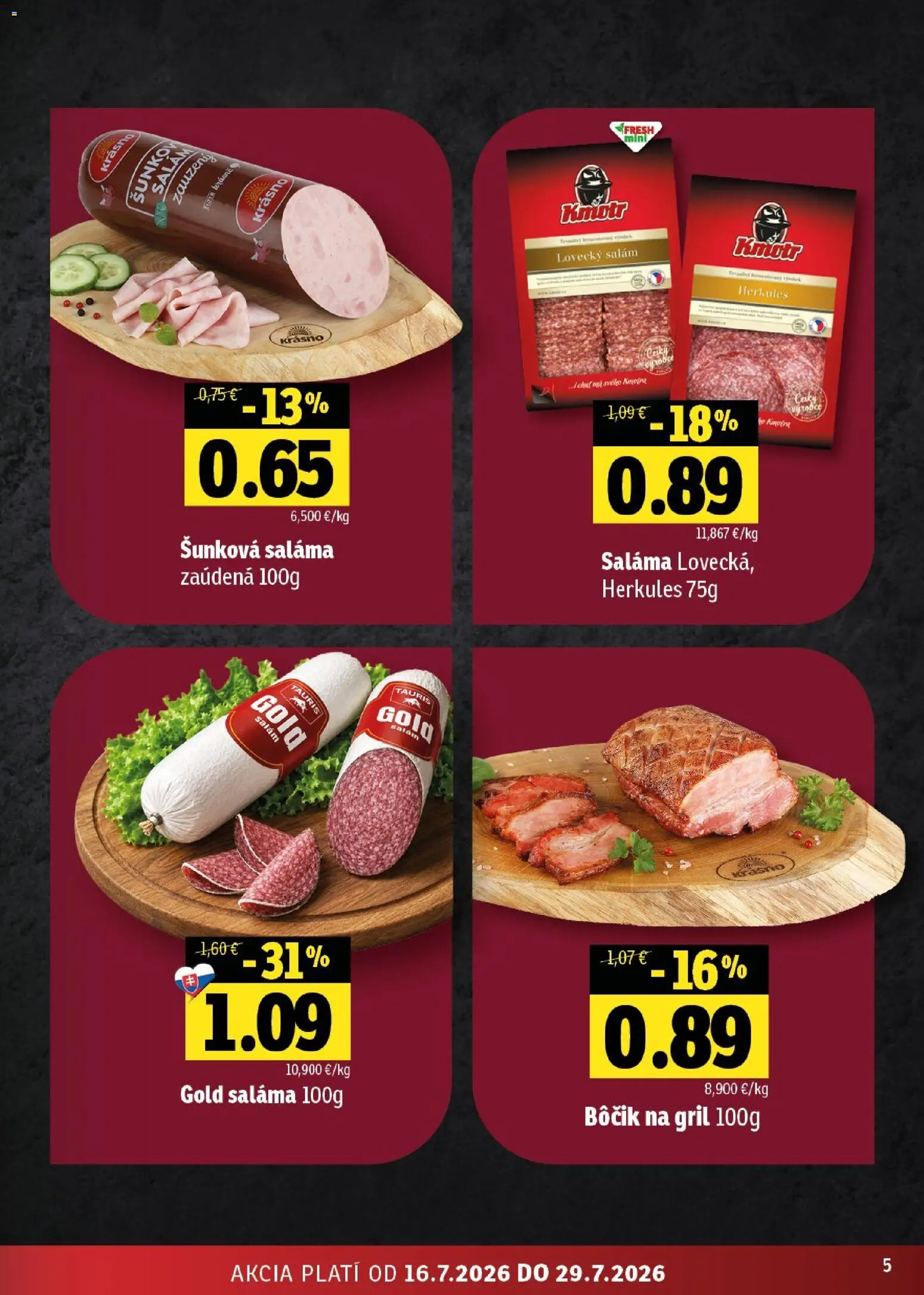 Nové Fresh akcie – leták je platný od 16.07.2026 | Strana: 5