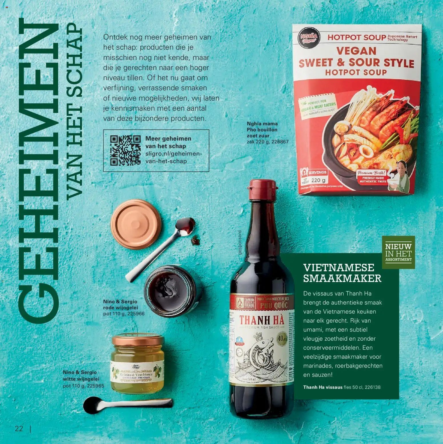 {H1} | Pagina: 22 | Producten: Sauzen, Pot, Fles, Bouillon