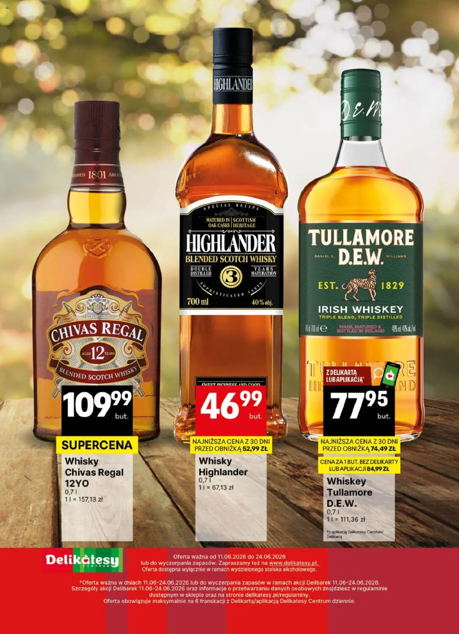 Delikatesy Centrum gazetka - DeliBarek od 11.06.2026 | Strona: 17 | Produkty: Chivas Regal, Delikatesy, Regał, Whisky