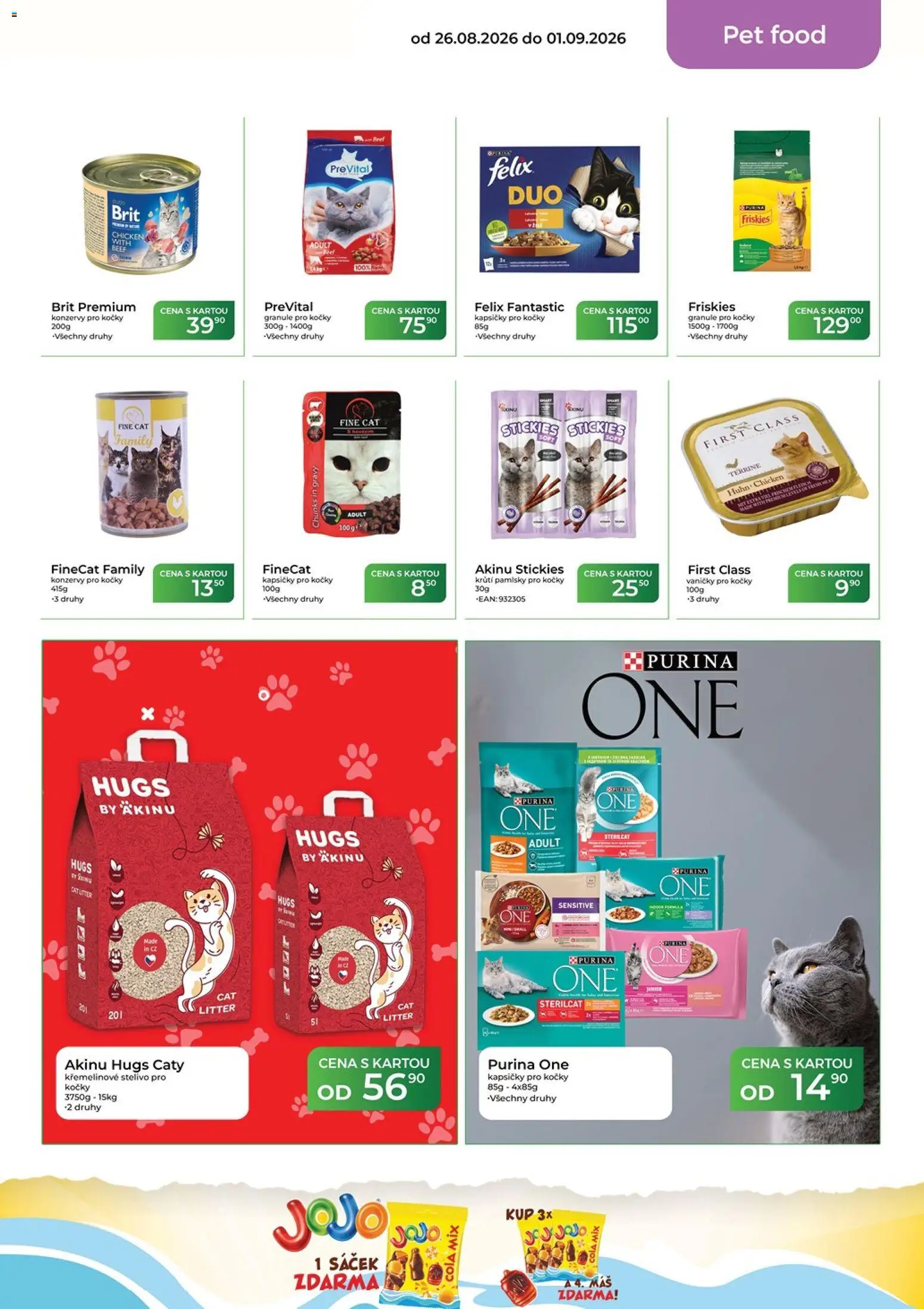 Tamda Foods leták od 26.08.2026 | Strana: 49 | Produkty: Felix, Granule, Konzervy pro kočky, Cola